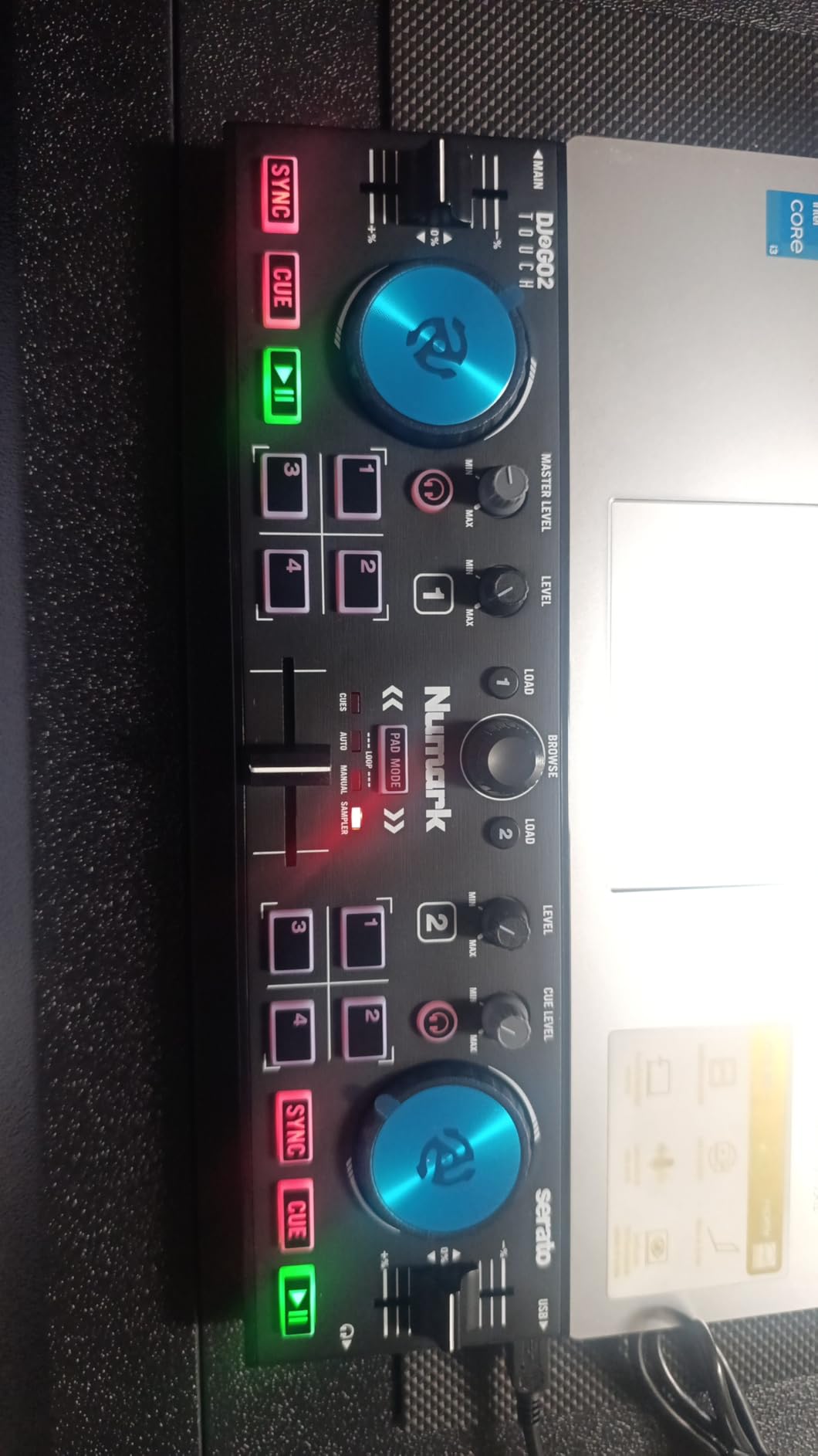 Numark DJ2GO2 Touch Compact DJ Controller with 2 Decks, Mixer, Audio Interface and Serato Lite customer photo 1