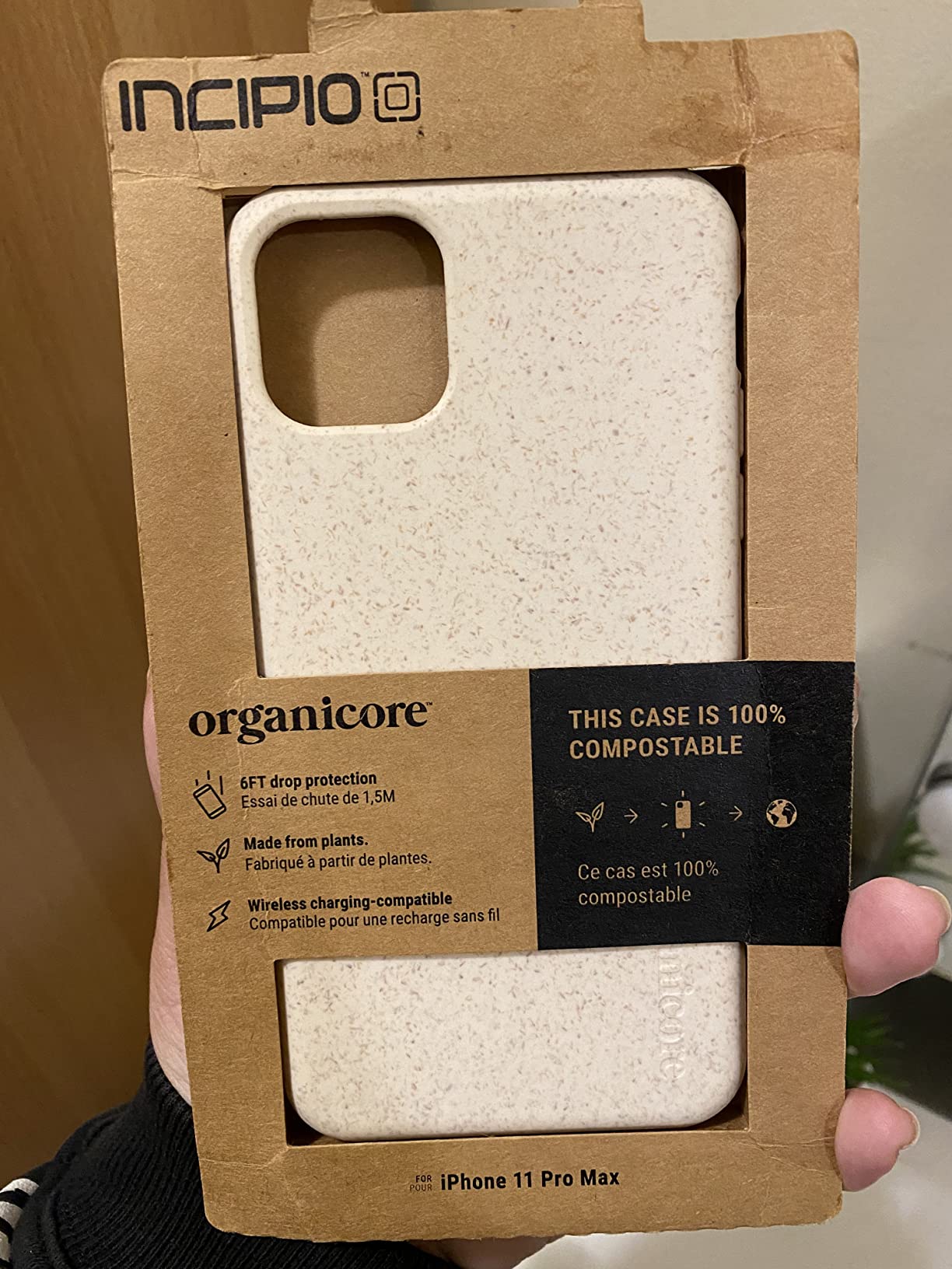Incipio Organicore Case for iPhone 11 Pro Max - Oatmeal Beige - Eco-Friendly Biodegradable Protection customer photo 2