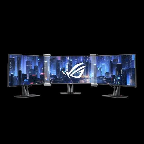 ASUS ABF01 ROG Bezel-Free Kit Universal Multi-Monitor Setup with Optical Micro-Structures Easy Assembly, Clear, (Set of 2) customer photo 1