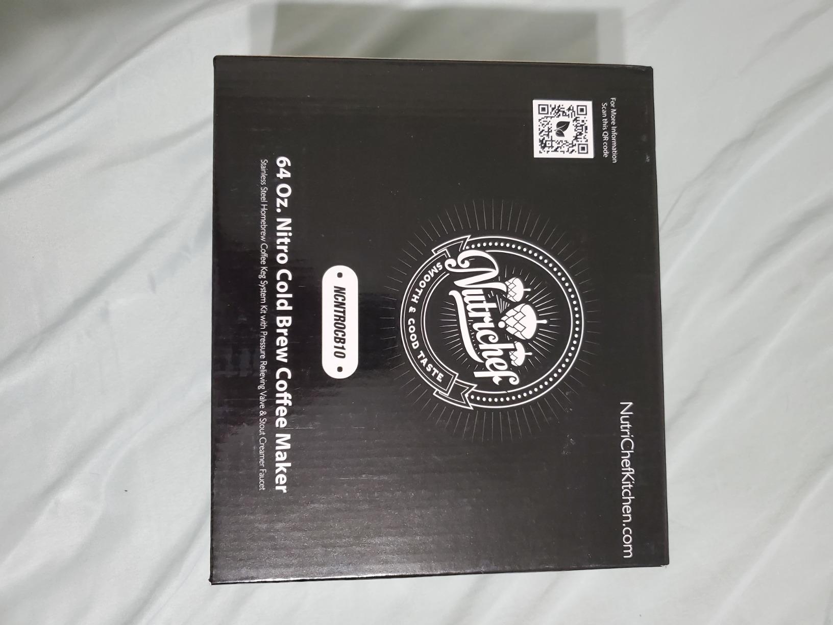 NutriChef Nitro Cold Brew Coffee Maker - Home Brew Coffee Keg, Nitrogen Coffee Machine Dispenser System w/ Pressure Relieving Valve Kit & Stout Creamer Faucet, Stainless steel - NutriChef NCNTROCB10 customer photo 2