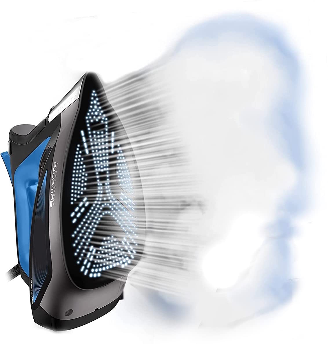 Rowenta Steam Station, Stainless Steel Soleplate, Professional Iron Steamer for Clothes, 1.1L Removable Tank, Fast Heat Up, 1800 Watts, Blue Clothes Iron, DG8624 customer photo 1