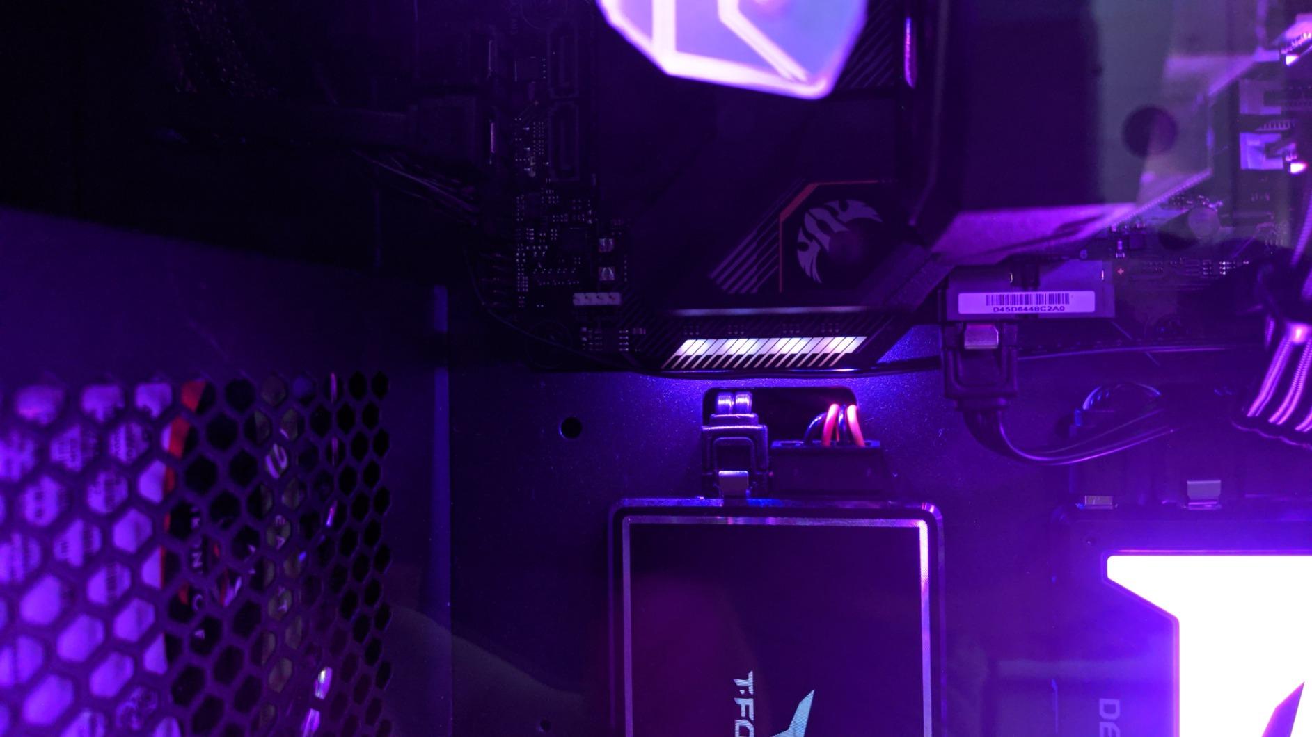 RGB GPU Holder 5V 3-Pin Colorful RGB Graphics Card GPU Support Video Card Holder Bracket, Video Card Sag Holder/Holster Bracket- 309-1 customer photo 1