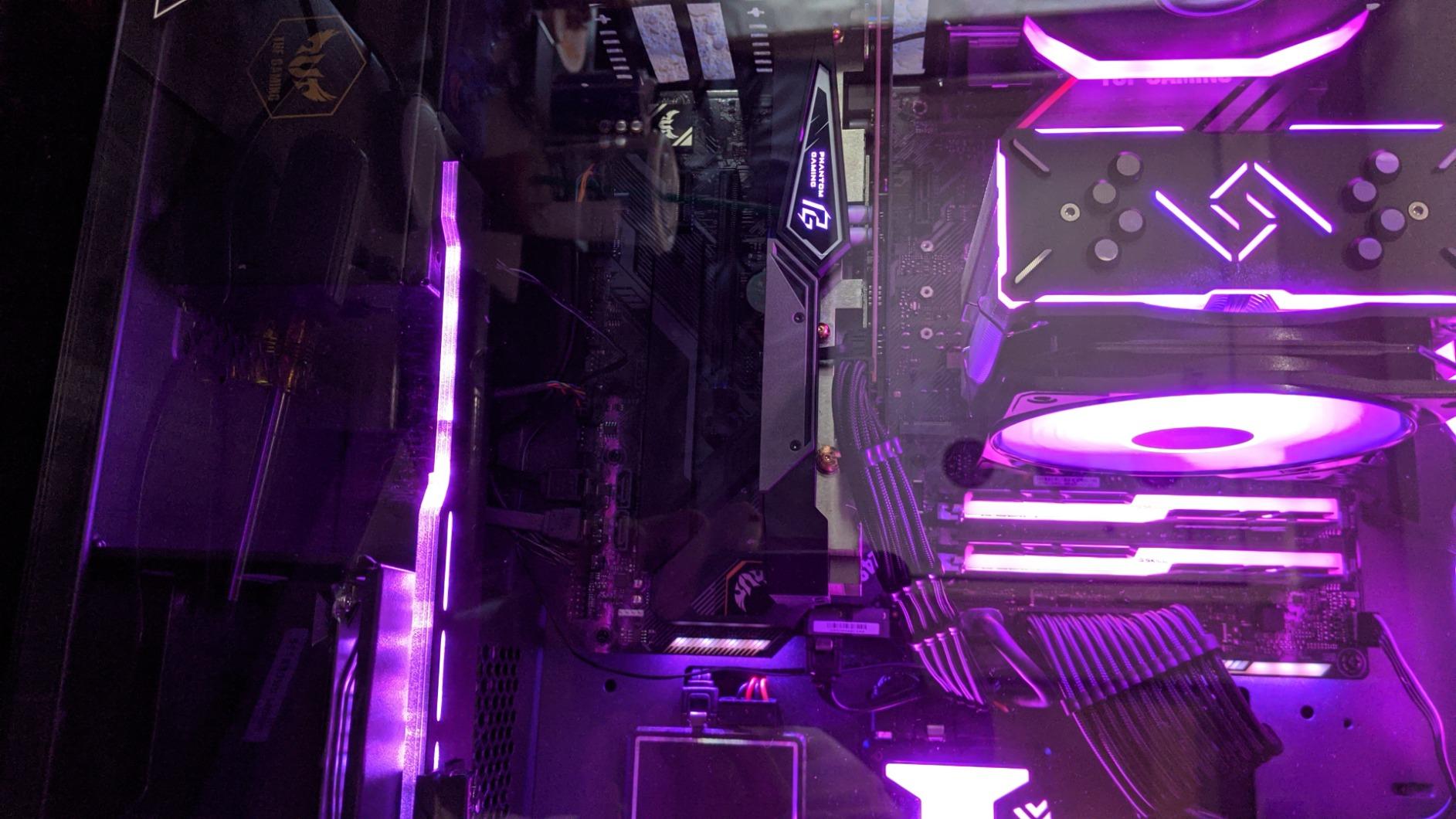 RGB GPU Holder 5V 3-Pin Colorful RGB Graphics Card GPU Support Video Card Holder Bracket, Video Card Sag Holder/Holster Bracket- 309-1 customer photo 2