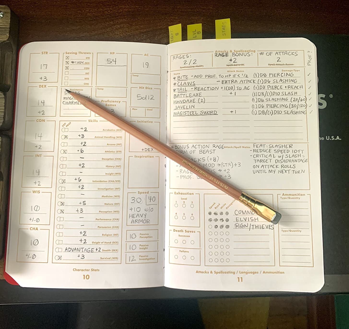 Field Notes: 5E Character Journal - 2 Pack - Character Notebook for Dungeons and Dragons Fifth Edition - 4.75 x 7.5 Inch customer photo 1