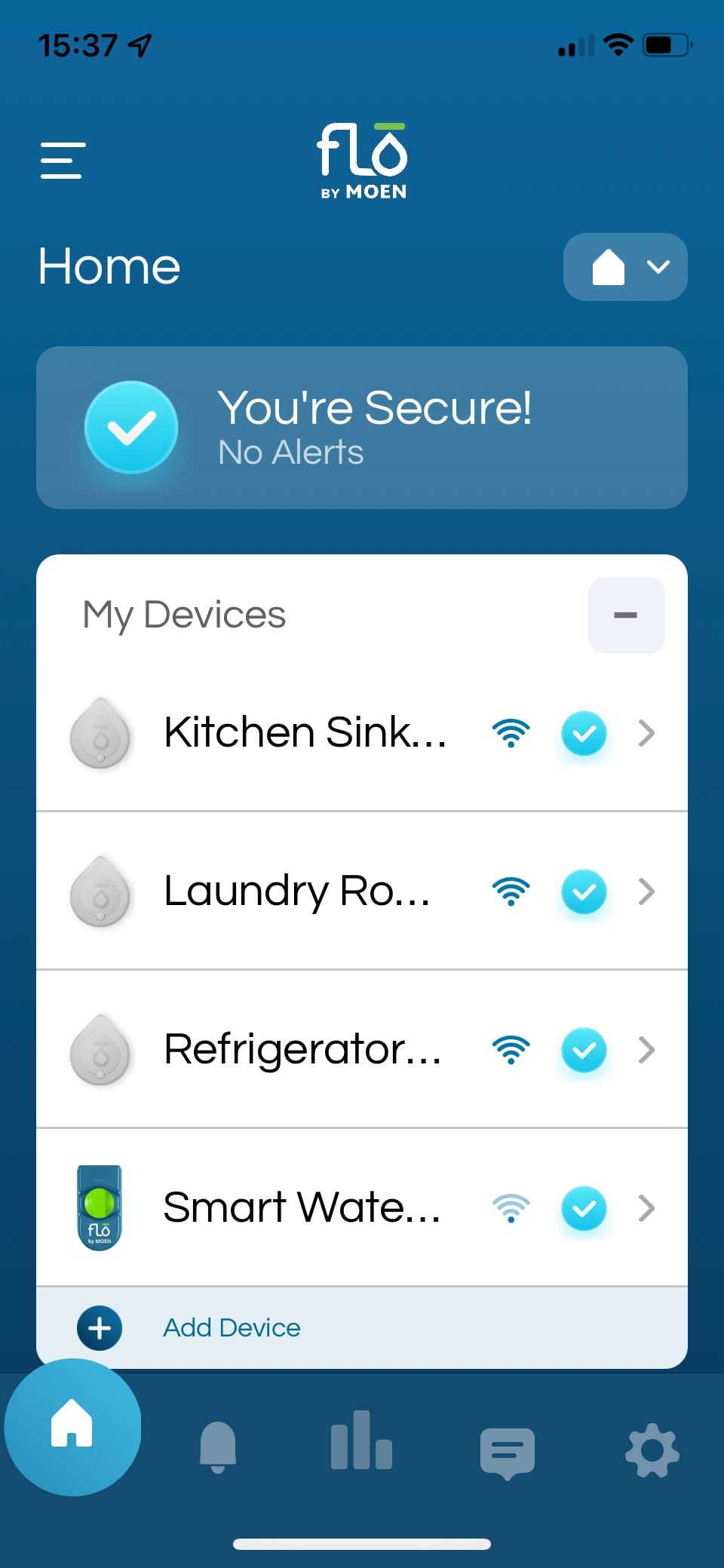 Moen White Flo Smart Water Leak Detector, Water Sensor Alarm for Home, 3-Pack, 920-005 customer photo 1