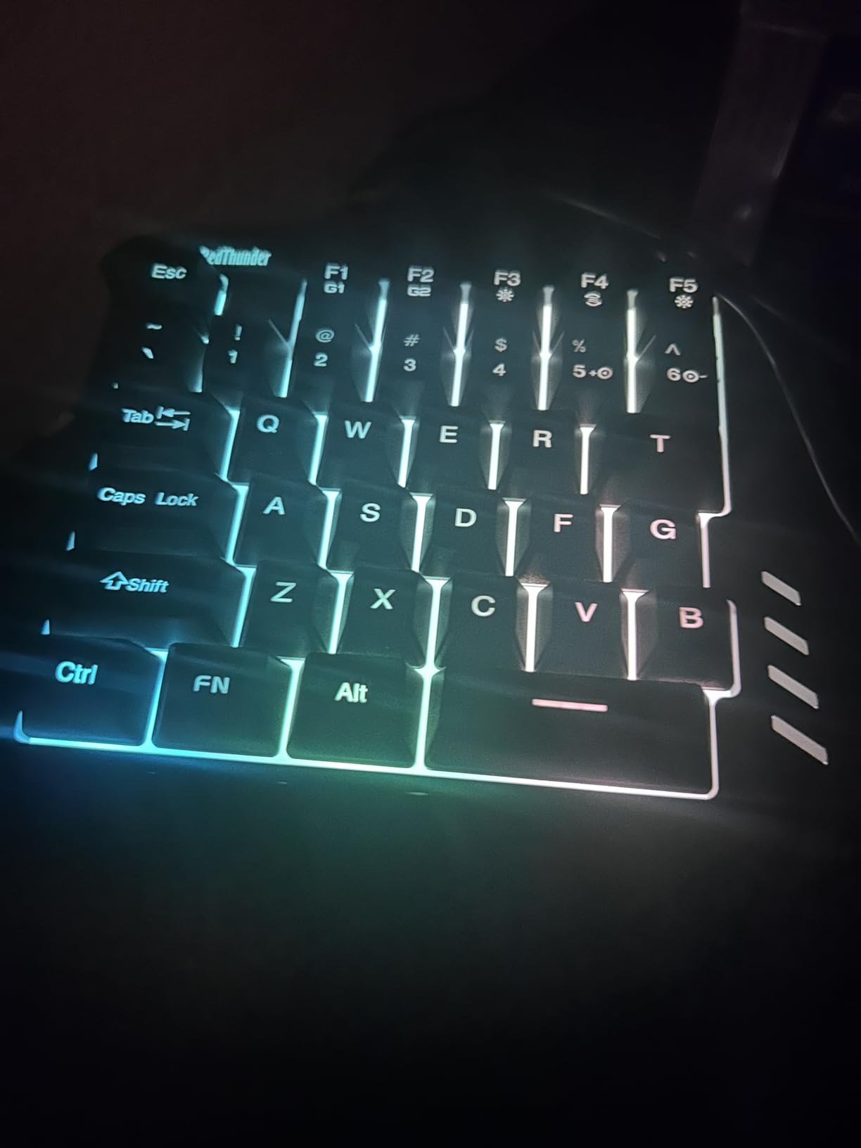 RedThunder One-Handed RGB Gaming Keyboard and Mouse Combo, 35 Keys Mini Gaming Keypad, 6400 DPI Mouse, Portable Game Controller for PC Gamer customer photo 2