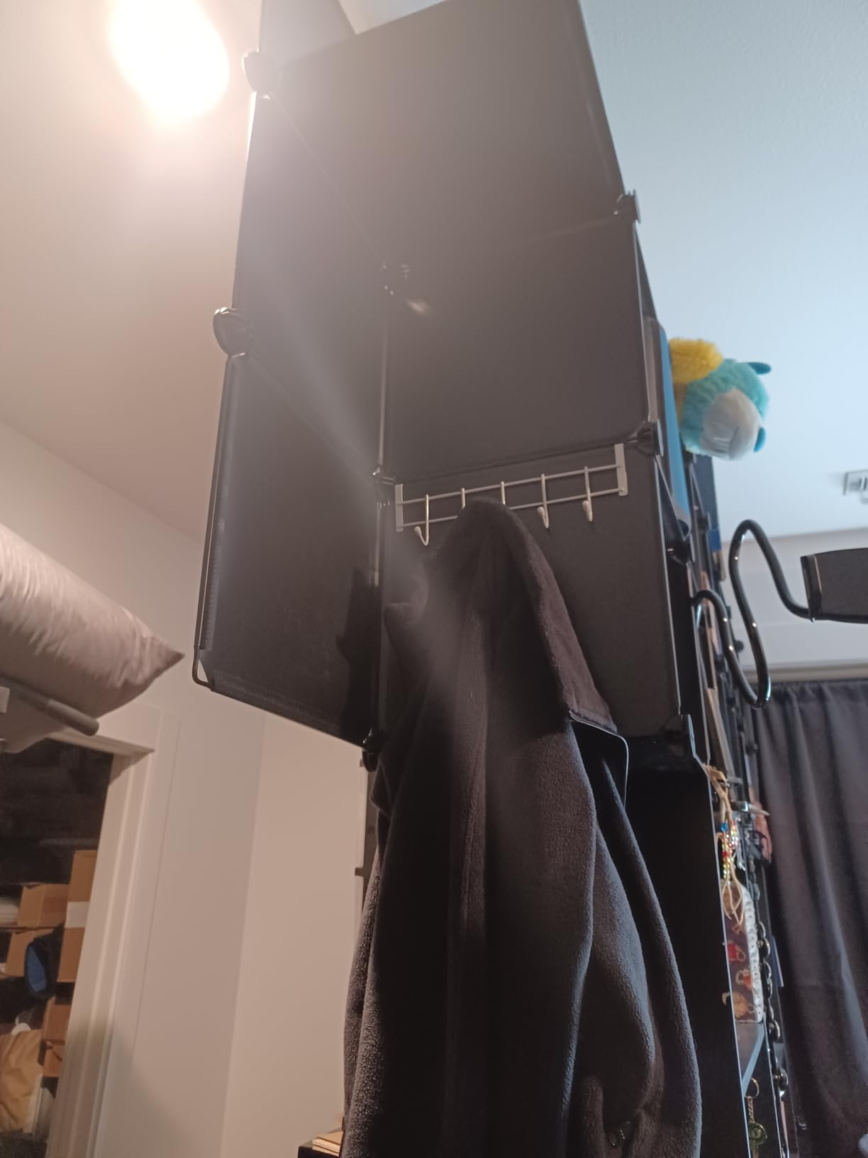 C&AHOME Cube Storage Organizer, 16-Cube Shelves Units, Plastic Storage Cubes, DIY Closet Organizer, Modular Closet Storage Shelves Ideal for Home, Bedroom, 48.4