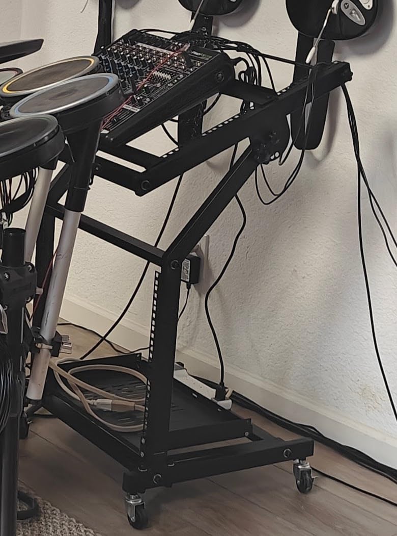 Jingchengmei 1U Disassembled Vented Cantilever Server Rack Mount Shelf 10