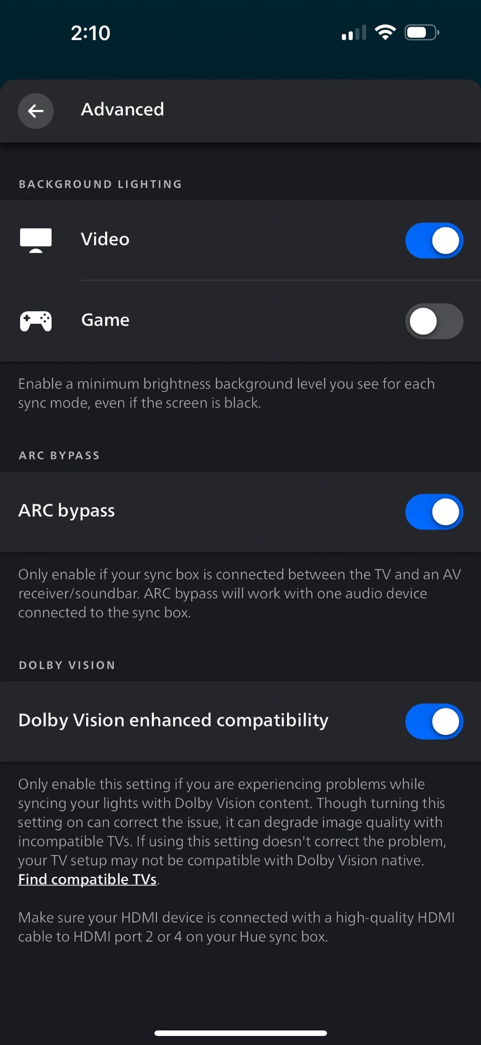 Philips Hue Play HDMI Sync Box - Requires Hue Bridge - Supports Dolby Vision HDR10+ and 4K - Control with Hue App - Compatible with Alexa, Google Assistant, and Apple HomeKit customer photo 1
