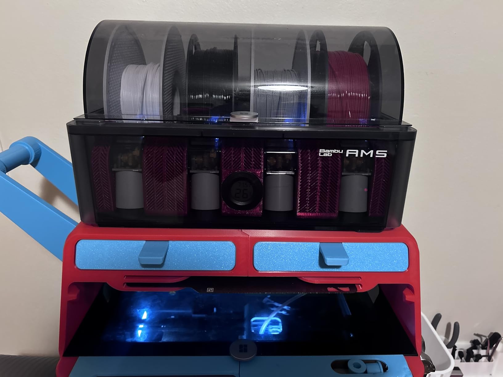 2-Pack Mini Hygrometer Thermometer Fahrenheit or Celsius Meter Digital LCD Monitor Indoor Room Round Humidity Temperature Gauge for 3D Printers Guitar Case Greenhouse Babyroom Reptile Incubator customer photo 2