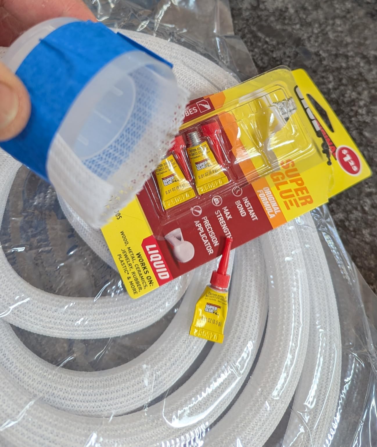 CrocSee 25ft - 1/2 inch Braided Cable Management Sleeve Cord Protector - Self-Wrapping Split Wire Loom for TV/Computer/Home Theater/Engine Bay - Black customer photo 1