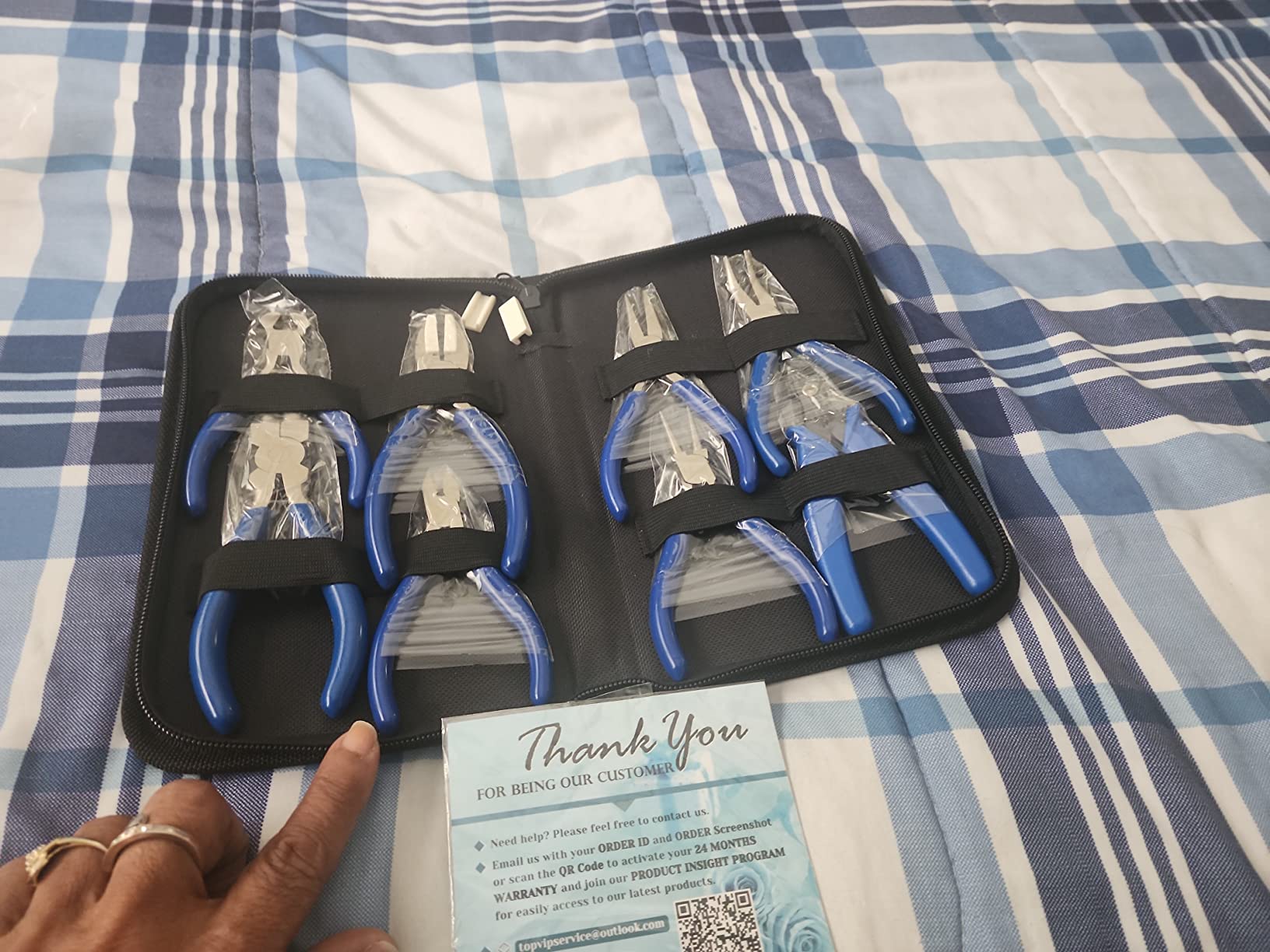 Shynek Jewelry Making Pliers Tools, 8pcs Micro Jewelry Pliers Set for Jewelry Making Supplies customer photo 2