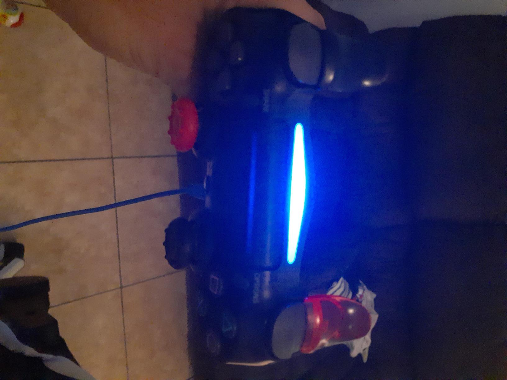 L2 R2 Triggers Ps4 (2 Pairs Trigger Extender,6Pcs Thumbstick Grips, 2 Pairs LED Light Bar Decal) for Ps4 Dualshock Controller(Black&red) customer photo 1