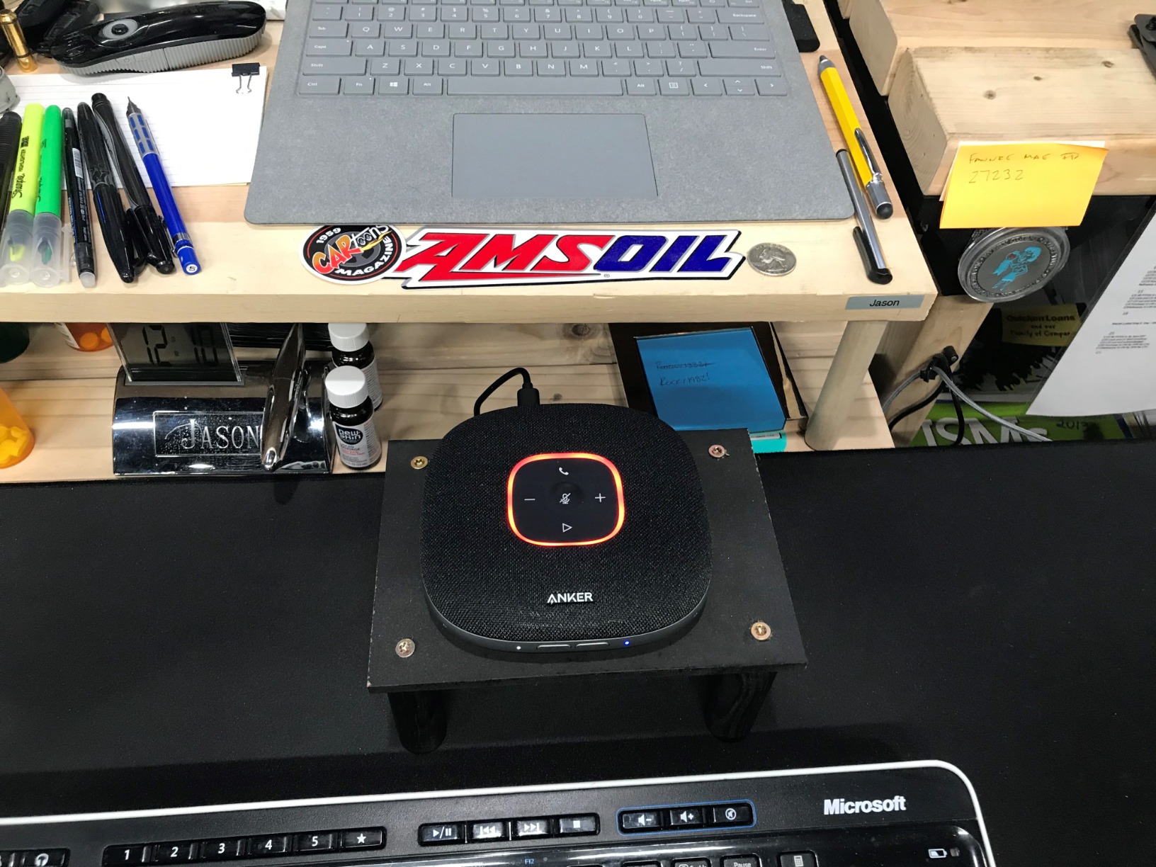 Anker PowerConf S3 Speakerphone with 6 Mics, Enhanced Voice Pickup, 24H Call Time, App Control, Bluetooth 5, USB C, Conference Speaker Compatible with Leading Platforms, Home Office customer photo 1