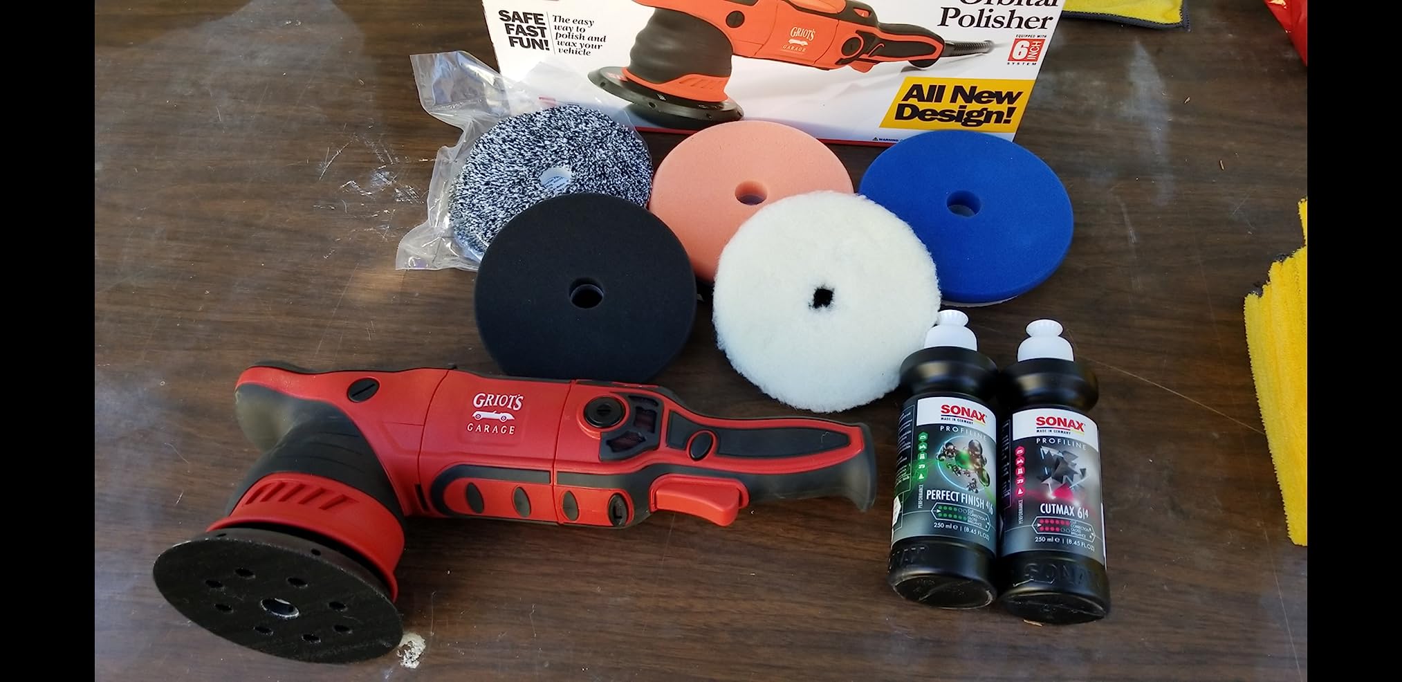 Griot's Garage G9 Random Orbital Polisher 10901 - 1000-Watt Dual Action Buffer for Car Detailing, Polishing, Waxing, Swirl and Scratch Removal - 6