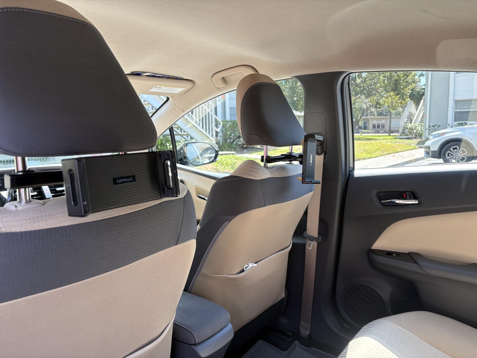 Lamicall Car Tablet Headrest Holder - Car Back Seat Headrest Tablet Mount Stand for Kids, Road Trip Essentials Accessories Gifts, for 2025 iPad Pro 11/13