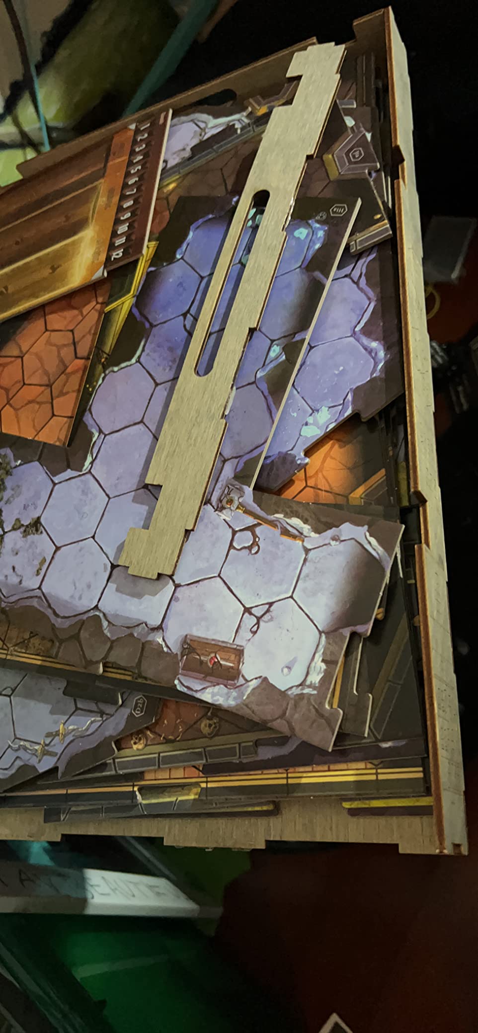 SMONEX Wooden Organizer Compatible with Gloomhaven Board Game - Box Suitable for Storage All Gloomhaven Expansions - Insert and Storage Suitable for Gloomhaven (Gray) customer photo 2