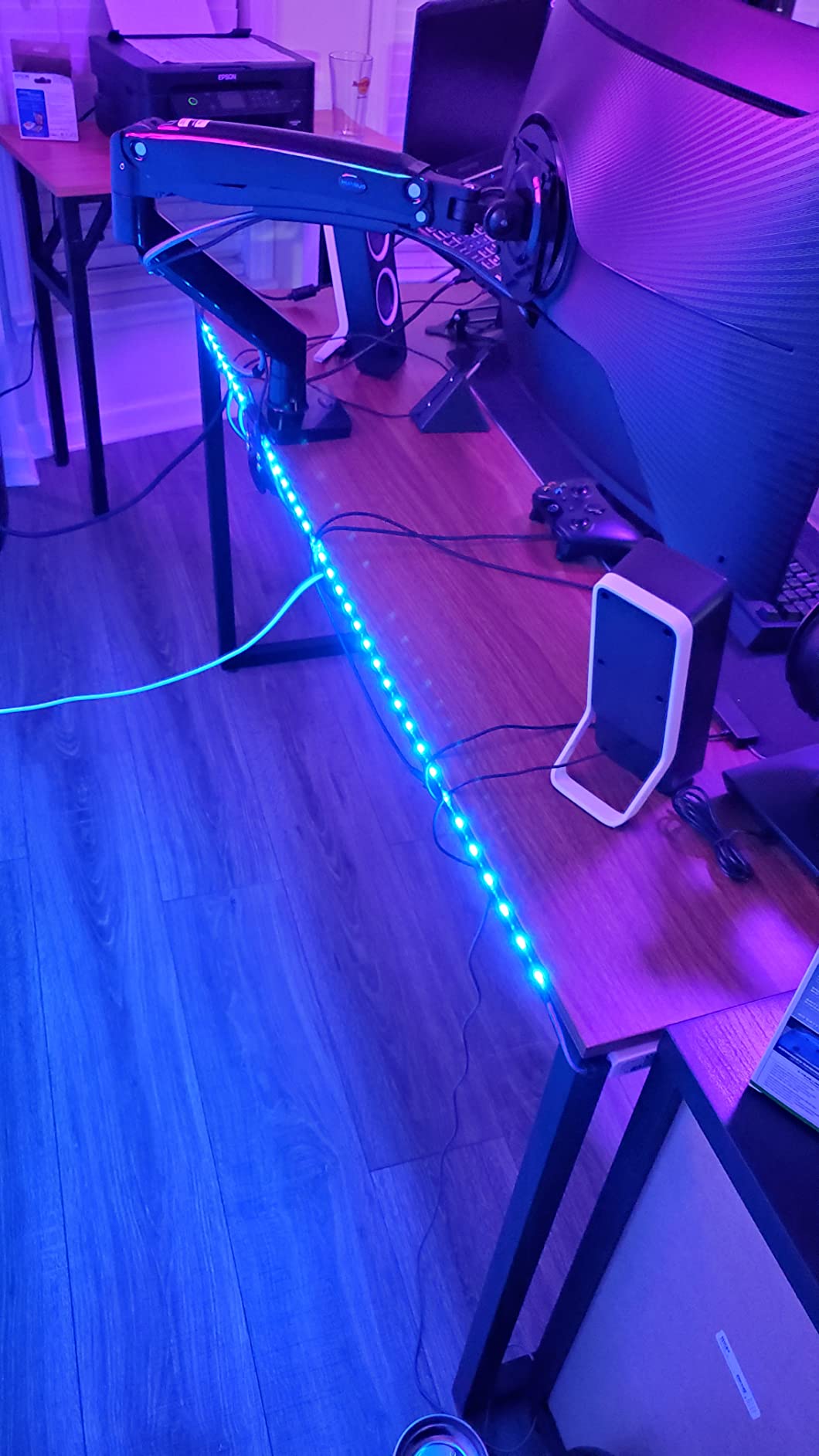 iNextStation Smart RGB WiFi LED Controller 4-Pin Output Compatible with Alexa/Google Home Assistant/IFTTT Android/iOS for SMD 3535 5050 2835 Color Changing LED Strip Lights (2-Port) customer photo 2