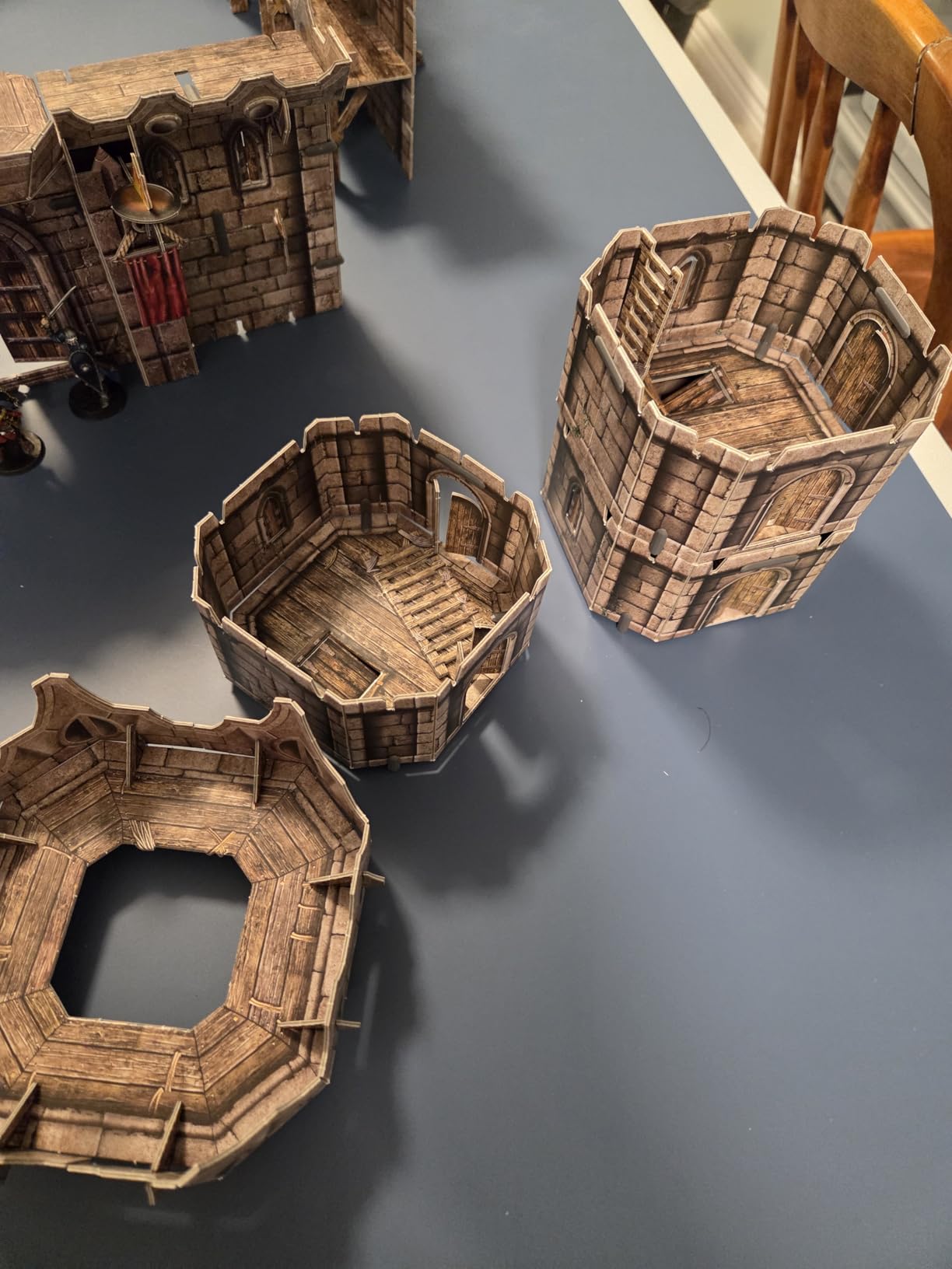 Battle Systems BSTFWC001 Fantasy Terrain Village Core Set - Multi Level Tabletop War Game - 28mm Miniature Wargaming Roleplaying - 420 Piece Modular Warhammer Battles Painted Model Scenery customer photo 2