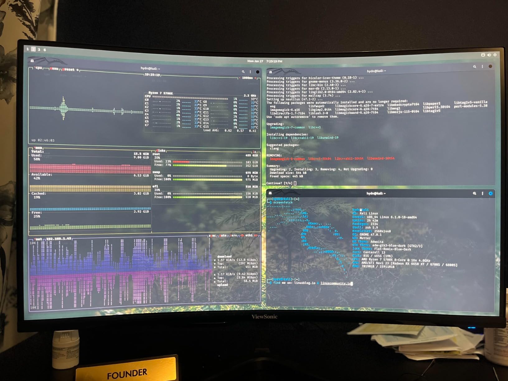 ViewSonic VX2718-2KPC-MHD 27 Inch Curved 1440p 1ms 180Hz Gaming Monitor with FreeSync Premium Eye Care HDMI and Display Port customer photo 2