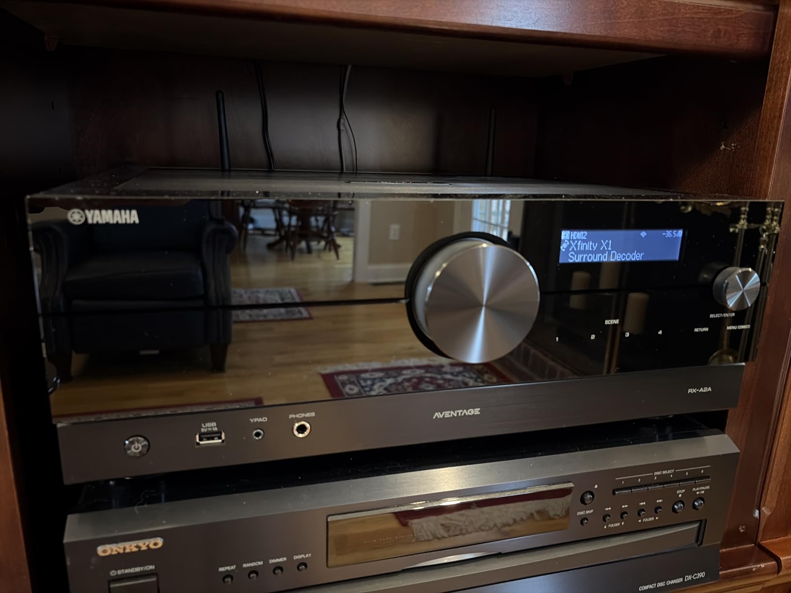 Yamaha RX-A2A AVENTAGE 7.2-Channel AV Receiver - 8K and 4K/120 HDMI, eARC, Dolby Atmos, DTS:X, Wi-Fi, Bluetooth, MusicCast customer photo 1