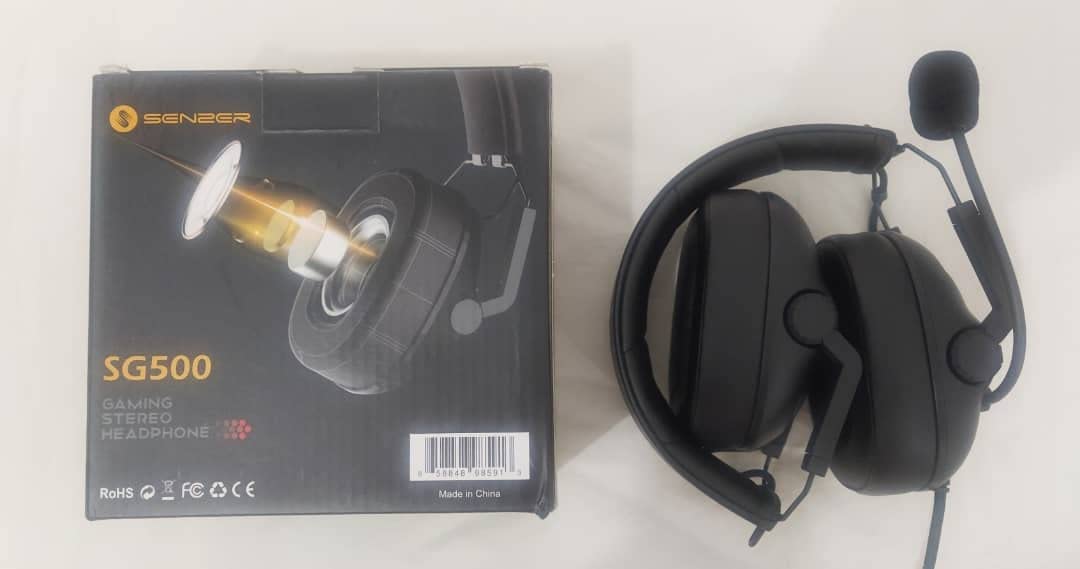 SENZER SG500 Surround Sound Pro Gaming Headset with Noise Cancelling Microphone - Soft Memory Foam Padding - Portable Foldable Headphones for PC, PS4, PS5, Xbox One, Switch - Black customer photo 2