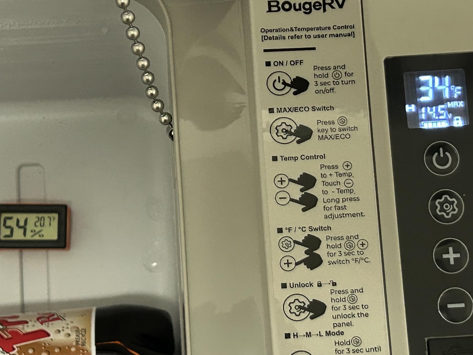 BougeRV 12v refrigerator 23 Quart, -8℉~50℉ Portable Freezer for Car, Grey | No Ice Needed, Use as Fridge or Freezer, Fast 15-Min Cool to 32°F, 12/24V DC, 110V AC, Electric Cooler for Camping, Road Trip customer photo 2