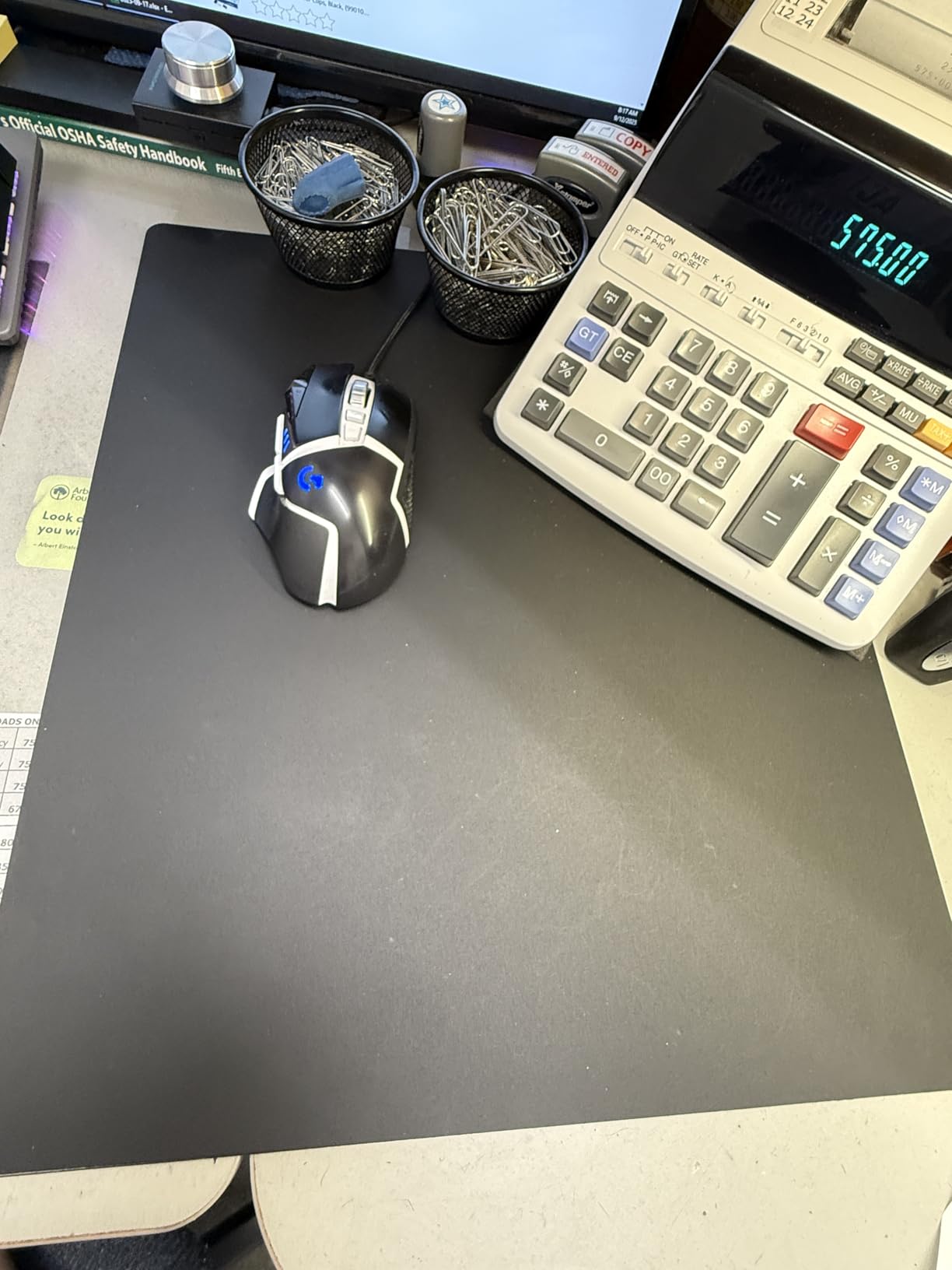 GLORIOUS Elements Air Mousepad - XL Hard and Ultra Thin Polycarbonate Flexible Surface Large Gaming Mouse Pad 15