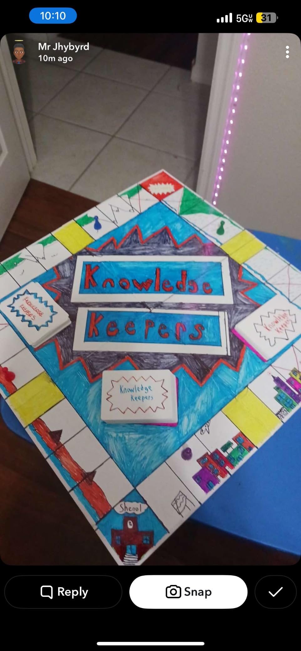 DIY Board Game Kit - Make Your Own Board Game Kit with Double-Sided Blank Game Board, Blank Box, Game Pieces, and Accessories customer photo 1