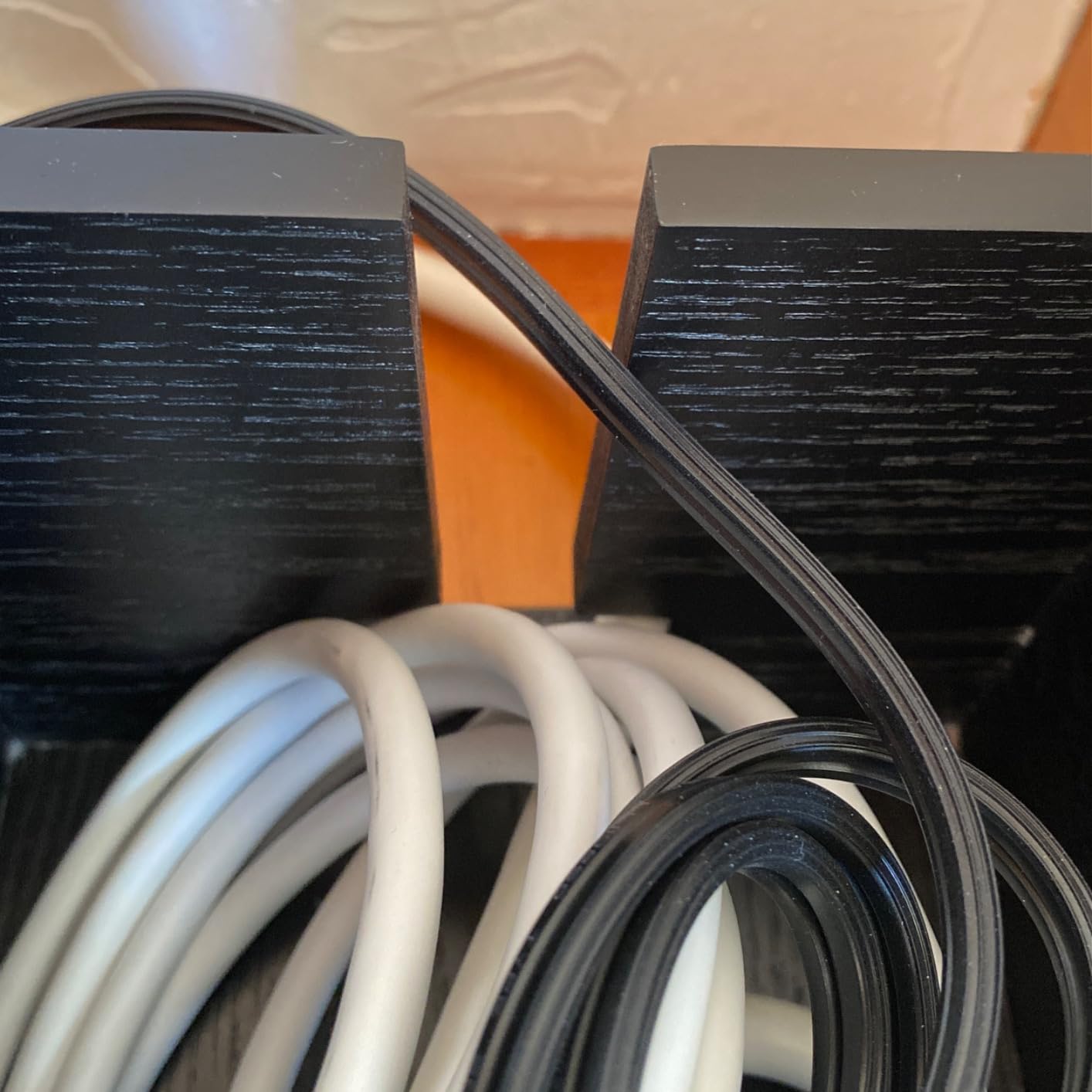 Large Cable Management Box-Stylish Wire Organizer, Wire Concealer and Wire Management Box-Wire Management Box with Protective Sleeve (Brown) customer photo 1