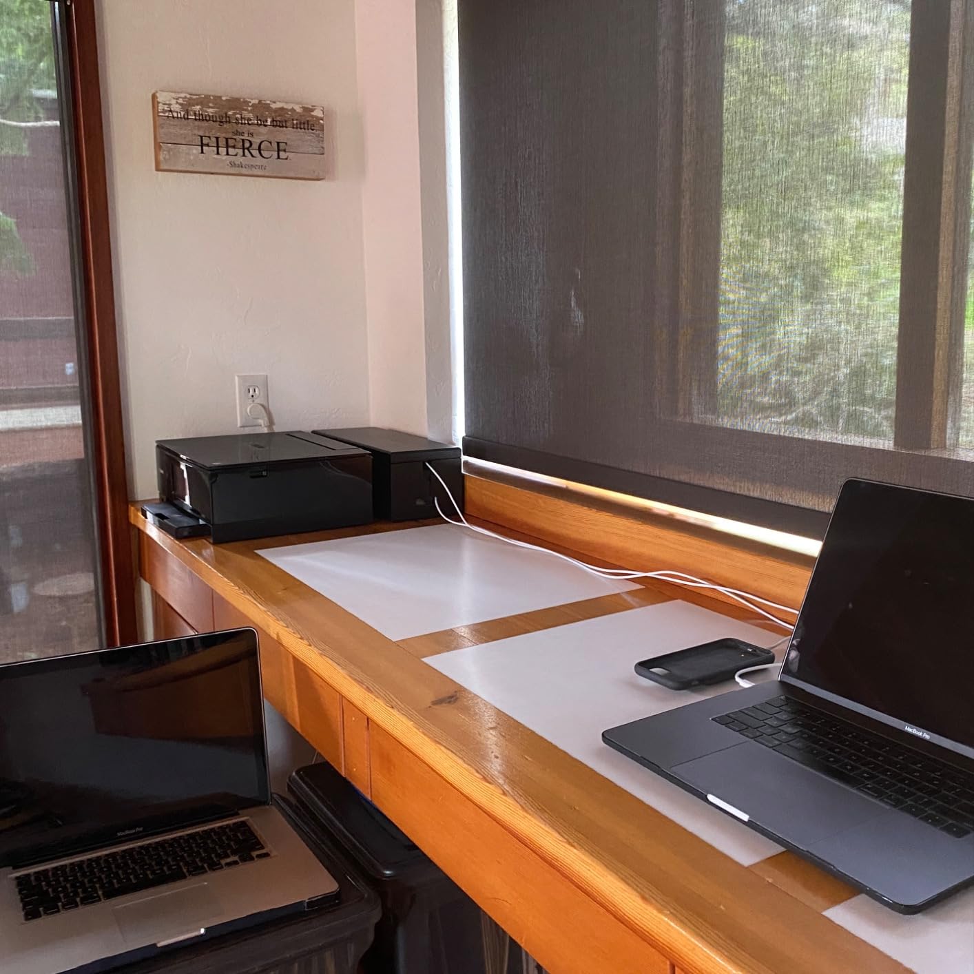 Large Cable Management Box-Stylish Wire Organizer, Wire Concealer and Wire Management Box-Wire Management Box with Protective Sleeve (Brown) customer photo 2