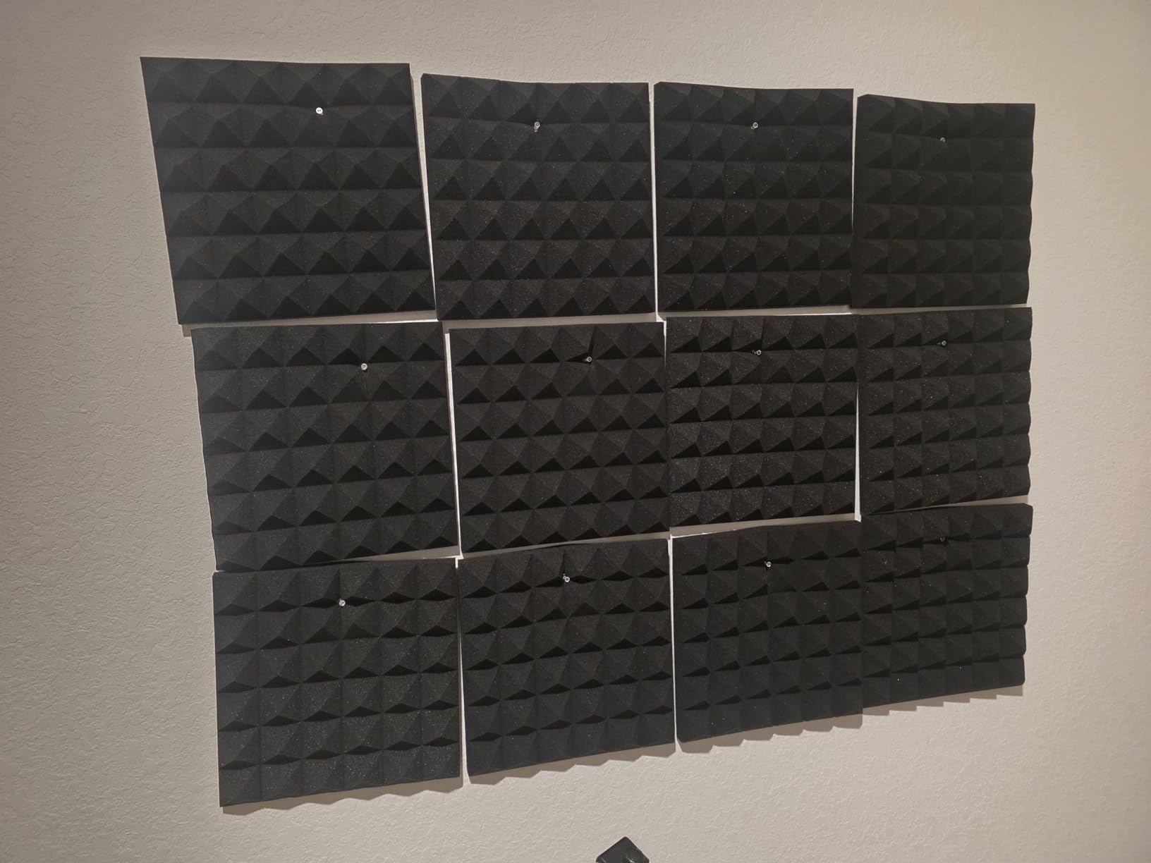 8 Pack - Bass Traps Acoustic Foam Corner, 8''x8''x12'' Black Bass Traps Corner Studio Foam, High Density and Fire-Proof Acoustic Panels Recording Studio Acoustical Treatments customer photo 2