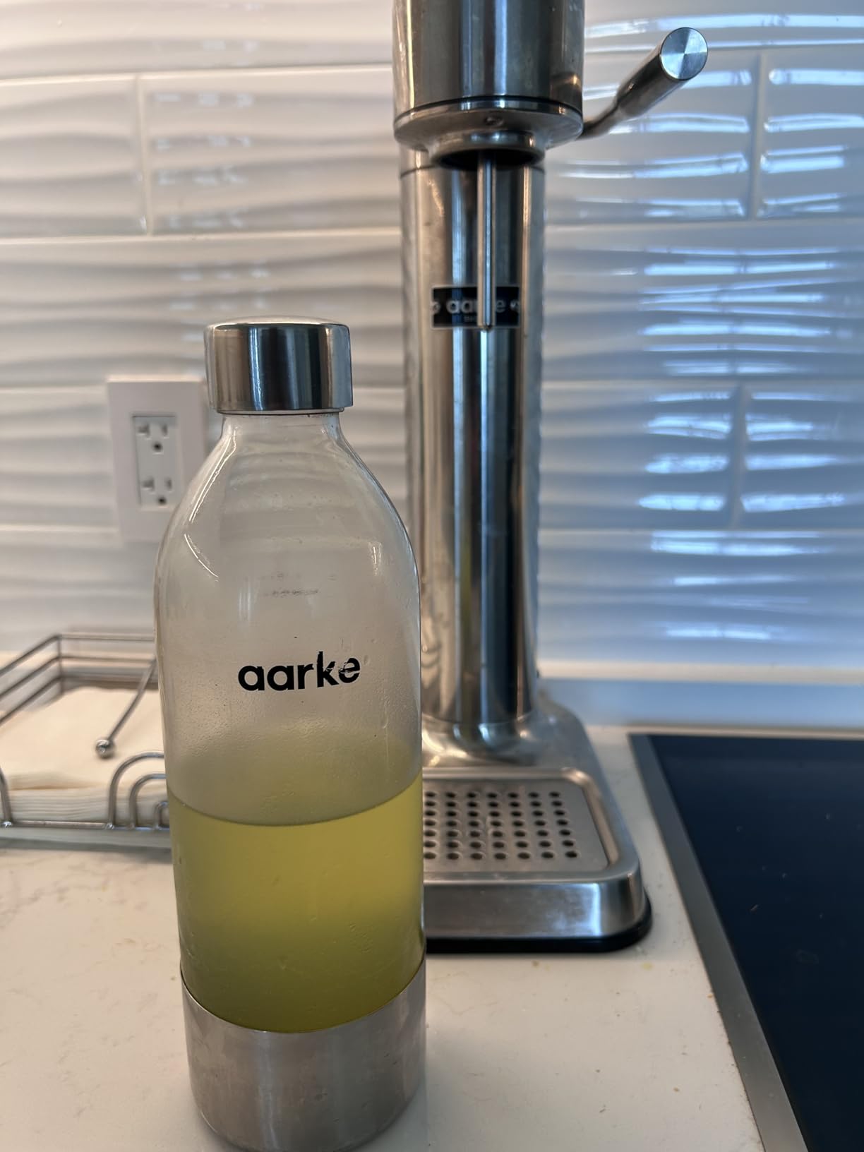 aarke - Carbonator III Premium Carbonator-Sparkling & Seltzer Water Maker-Soda Maker with PET Bottle (Stainless Steel) customer photo 2