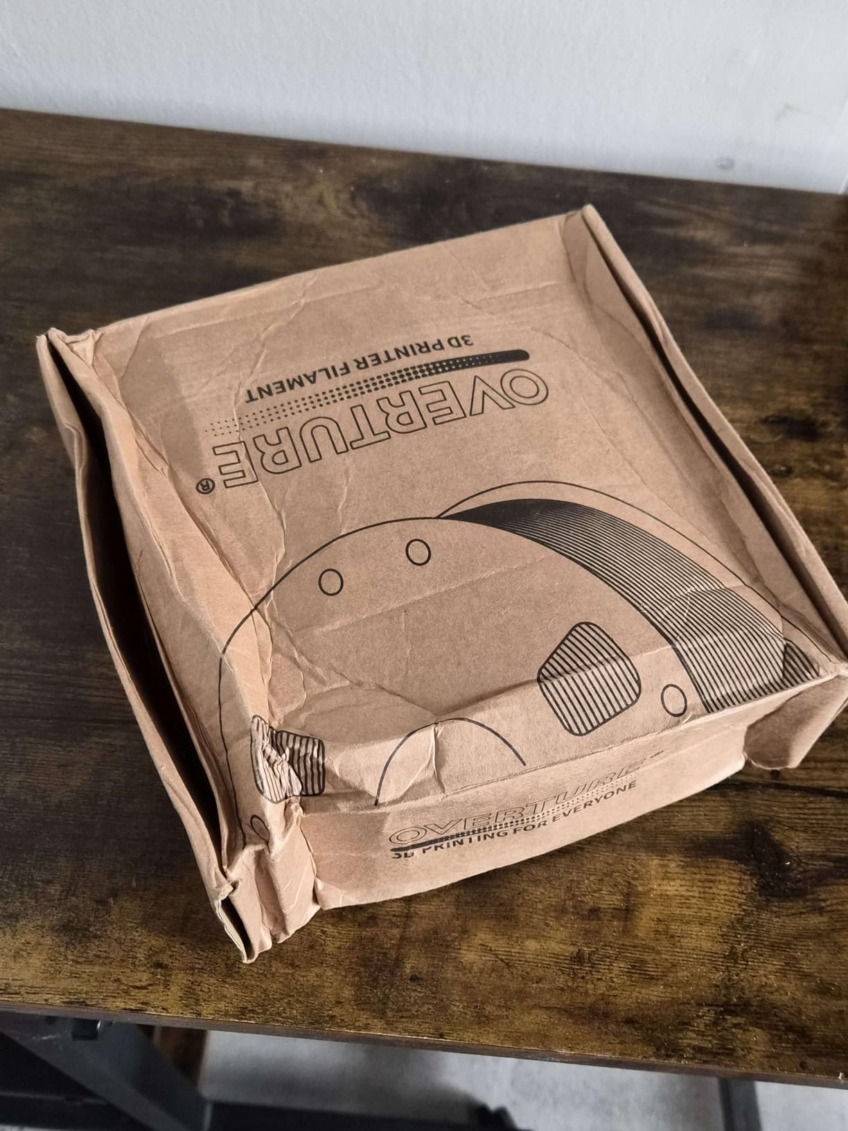 OVERTURE Matte PLA 3D Printer Filament 1.75mm, Matt Surface & Low Warping Filament 1kg Spool (2.2 lbs), Accuracy +/- 0.02 mm, Fit Most FDM Printers (Matte Light Brown) customer photo 2