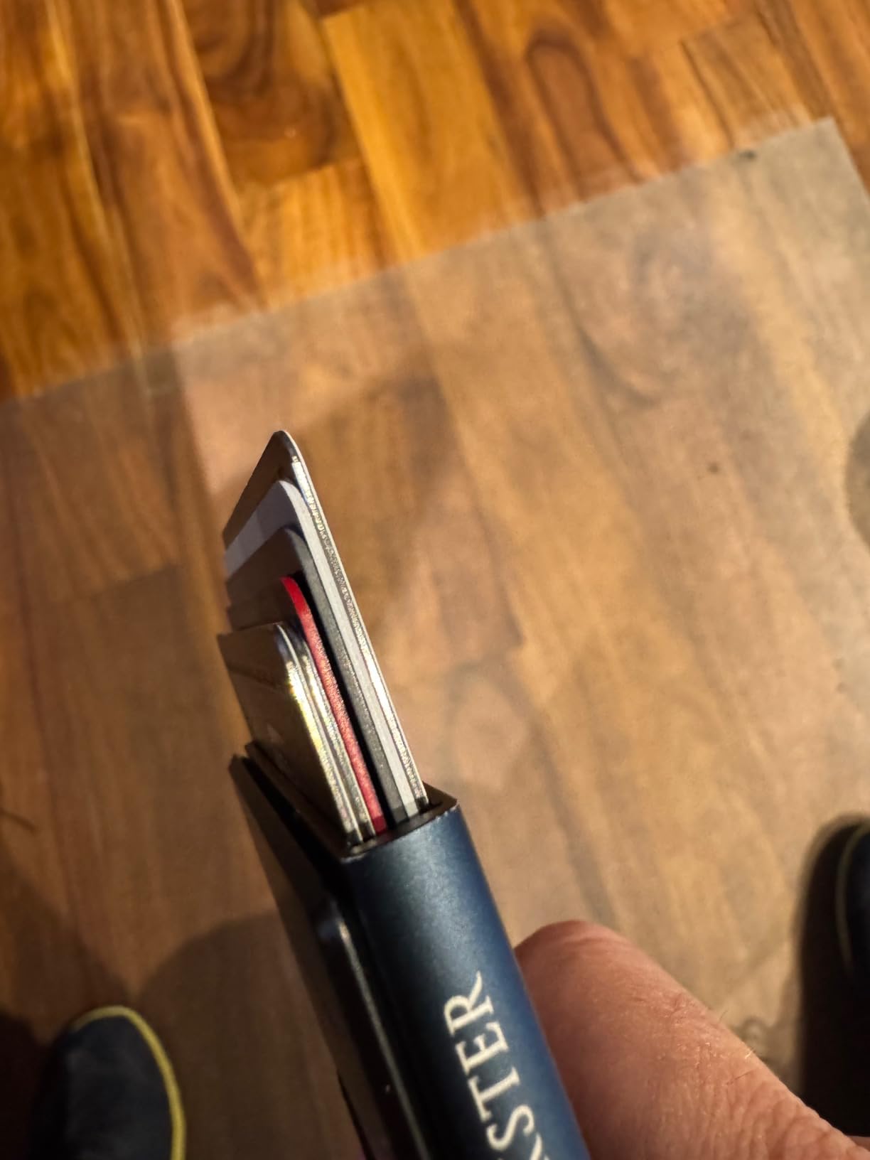 Aluminum Cardholder Wallet for Men | Metal Wallets with RFID Blocking Layer | Slim & Minimalist Aluminum Wallet with Push Button for Quick Card Access customer photo 1