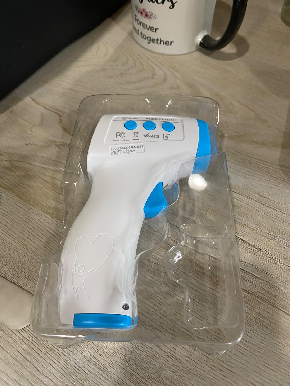 Digital Thermometer for Adults and Kids, No Touch Forehead Thermometer for Baby, 2 in 1 Body Surface Mode Infrared Thermometer with Fever Alarm and Instant Accuracy Readings customer photo 2