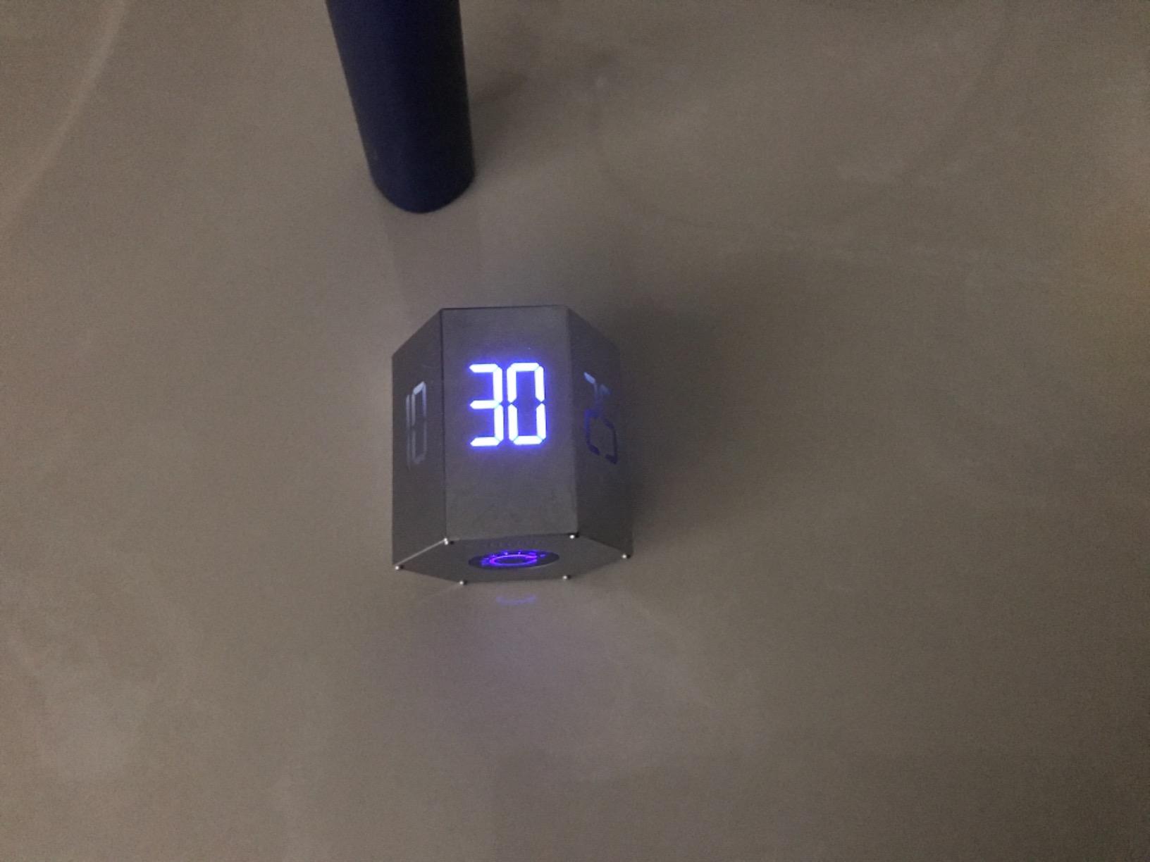 Ticktime Pomodoro Timer, Productivity Timer Cube, 3/5/10/15/25/30 Min Presets, Custom Countdown & Stopwatch 1s-99m59s, Sound/Vibration/Silent, Magnetic, Rechargeable, for ADHD Study Work, Gray customer photo 2