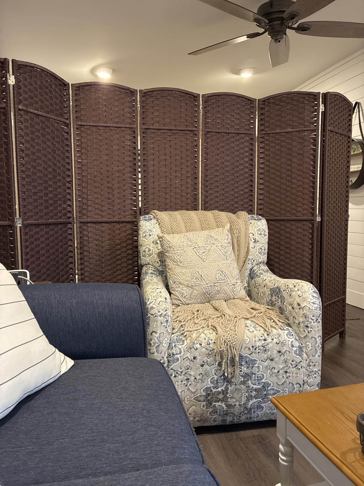 Sorbus 8-Panel Black Room Divider with Double Hinged Panels, 6 ft Tall Folding Privacy Screen customer photo 1