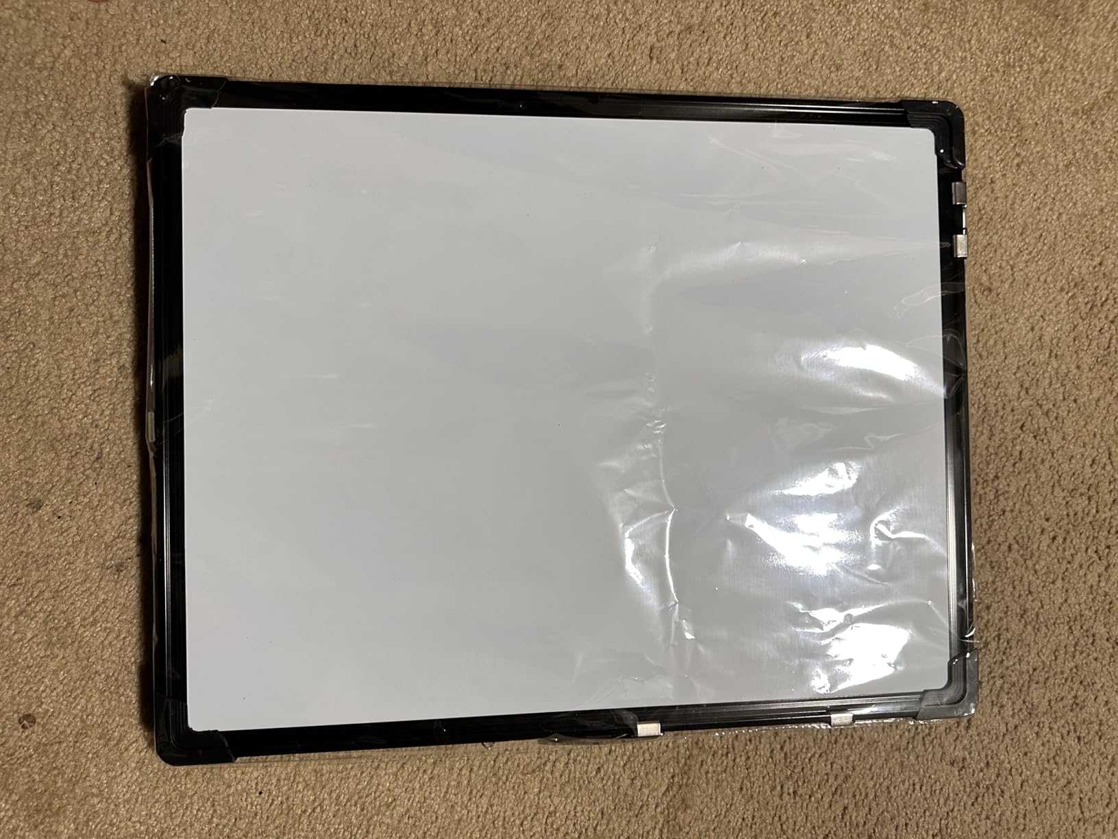 Whiteboard Dry Erase Boards, Portable White Board Double Sided Magnetic Board Stand,Foldable Hanging Wall Desktop Boards Easel for Kids Students Teacher for School Home Kitchen Office 24x18 Inch customer photo 2