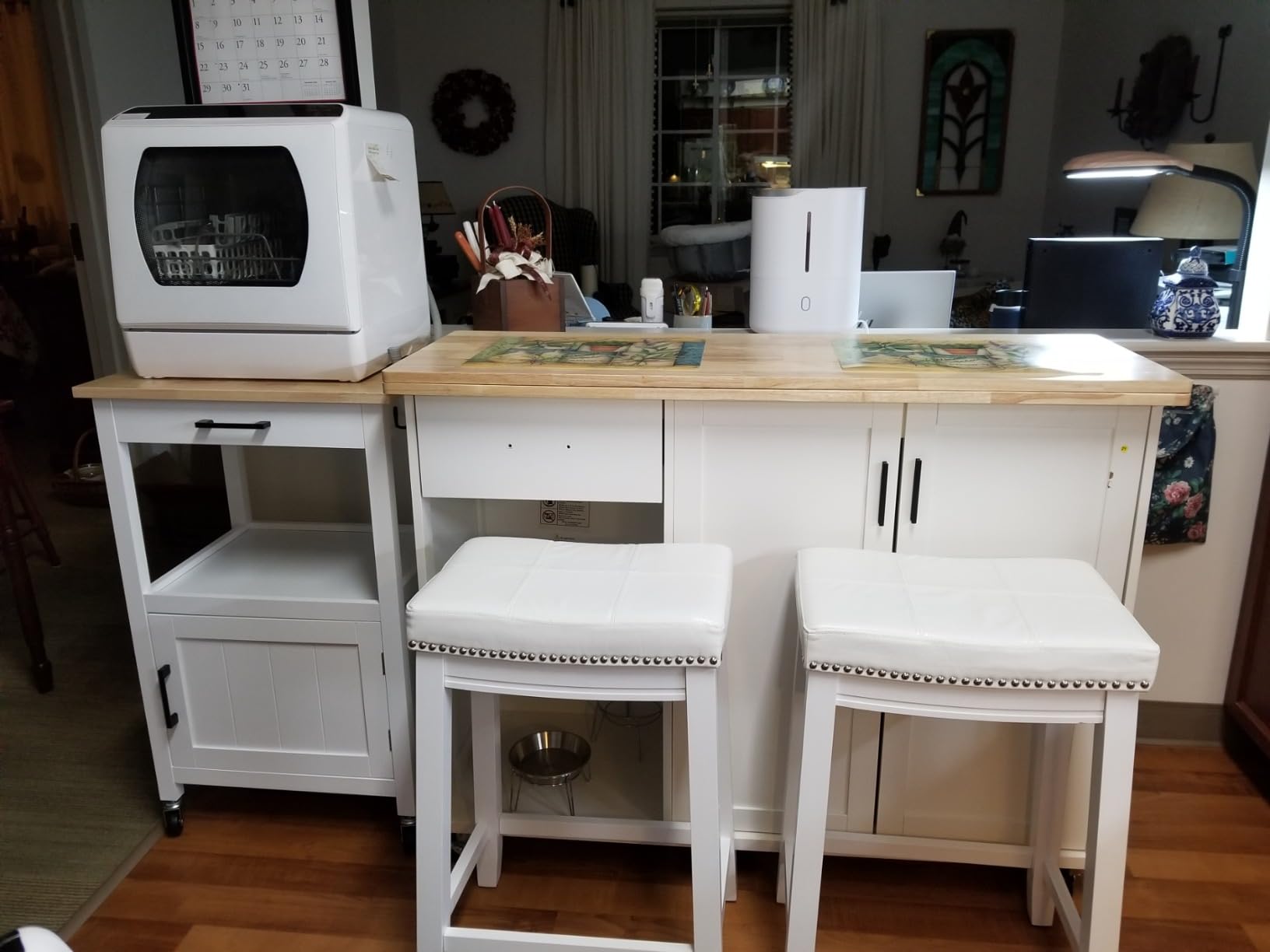 AIRMSEN Portable Countertop Dishwashers, 5 Washing Programs Mini Dishwashers with 5 L Built-in Water Tank and Double-layered Glass Door, No Hookup Needed for Home, Apartments & RVs customer photo 2