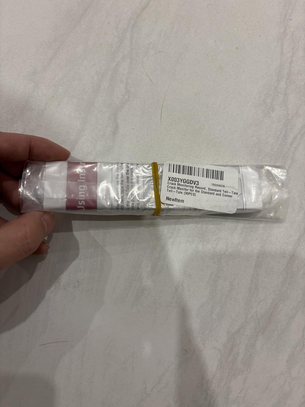 Crack Monitoring Record, Standard Tell-Tale Crack Monitor for the Standard and Corner Tell-Tale (10PCS) customer photo 1