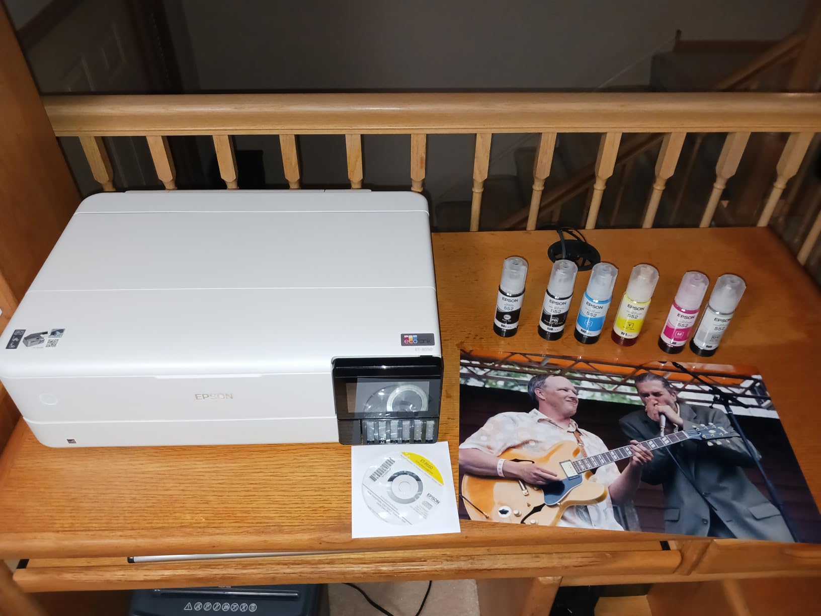 Epson EcoTank Photo ET-8550 Wireless Wide-Format Color All-in-One Supertank Printer customer photo 2
