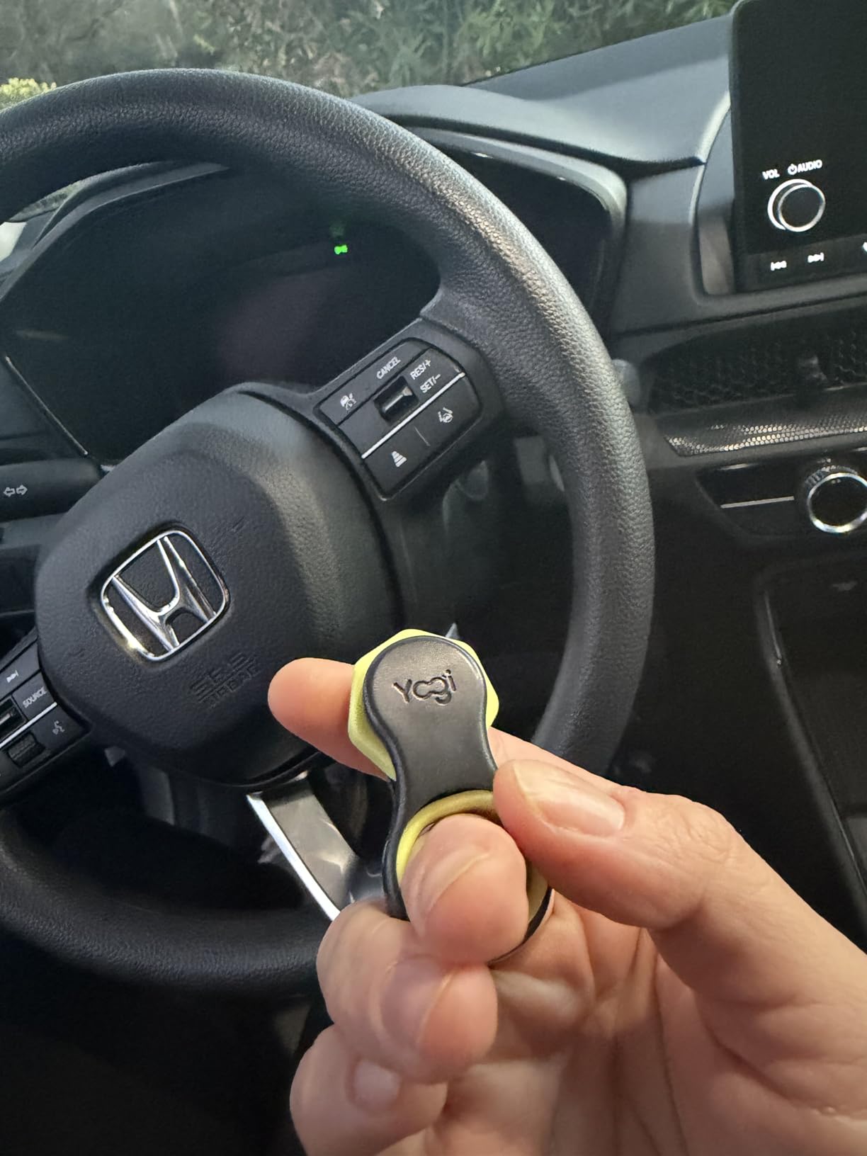 Yogi Fidget Toy for Adults & Kids - Sensory Stress Relief Spinner with 5 Silicone Finger Rings - Quiet Desk Fidget for Focus at Work, School & Travel (Ocean) customer photo 2