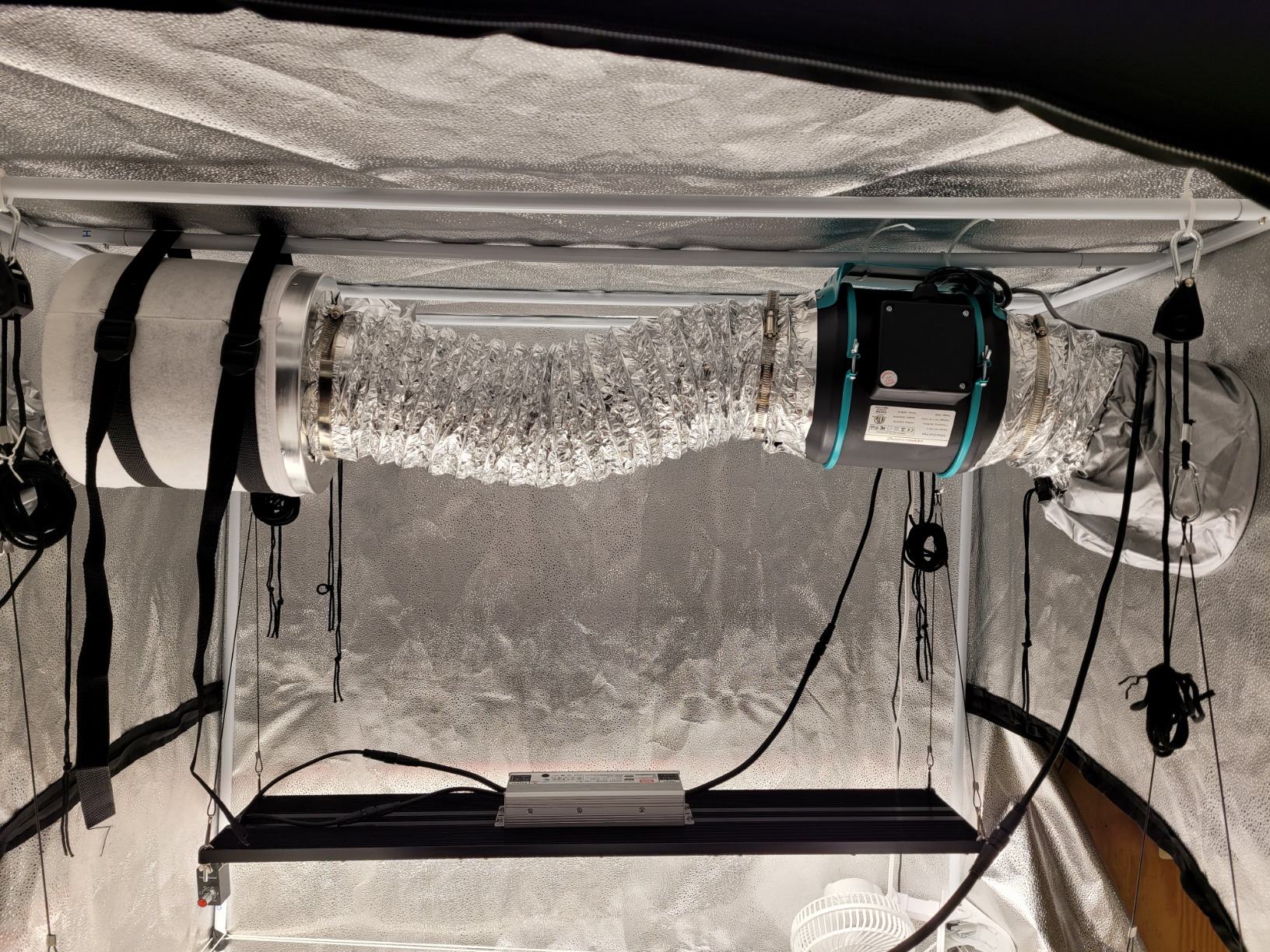 MARS HYDRO 6 Inch Inline Fan and Filter Kit, Duct Fan with with Temperature and Humidity Controller, 402 CFM Quiet & Efficient Exhaust Fan for Grow Tents Hydroponics customer photo 1