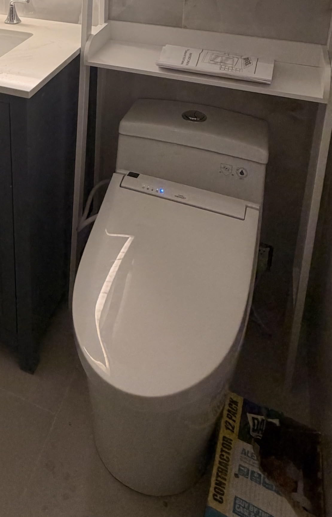 TOTO WASHLET C5 Electronic Bidet Toilet Seat with PREMIST and EWATER+ Wand Cleaning, Elongated, Cotton White customer photo 1