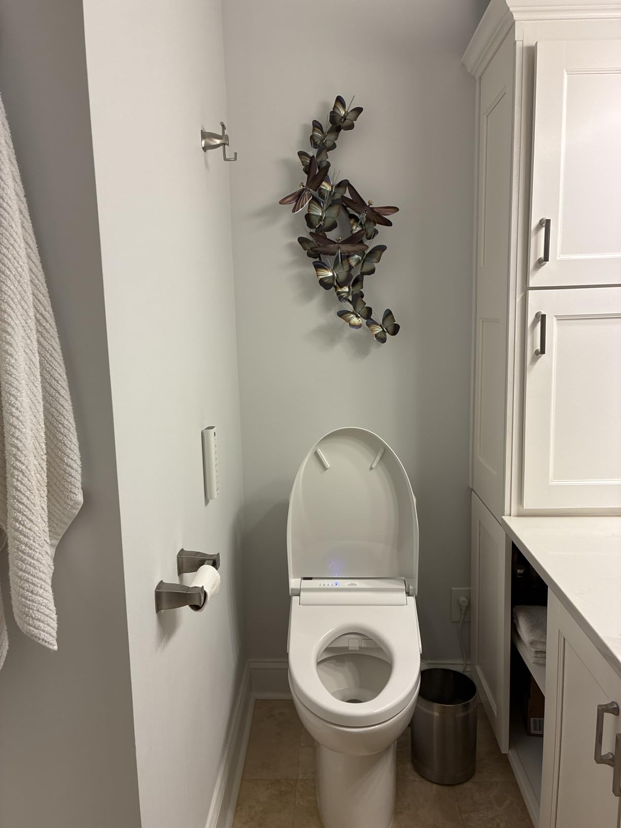 TOTO WASHLET C5 Electronic Bidet Toilet Seat with PREMIST and EWATER+ Wand Cleaning, Elongated, Cotton White customer photo 2