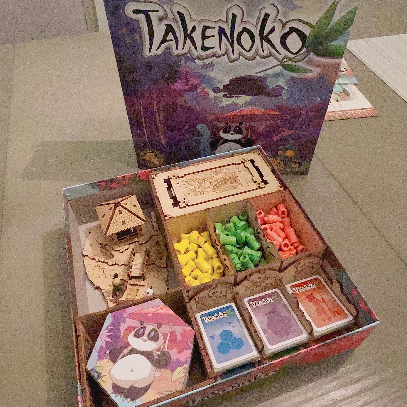 TowerRex Organizer for Takenoko Board Game and Chibis Expansion, Storage Insert, Accessories Upgrade customer photo 1