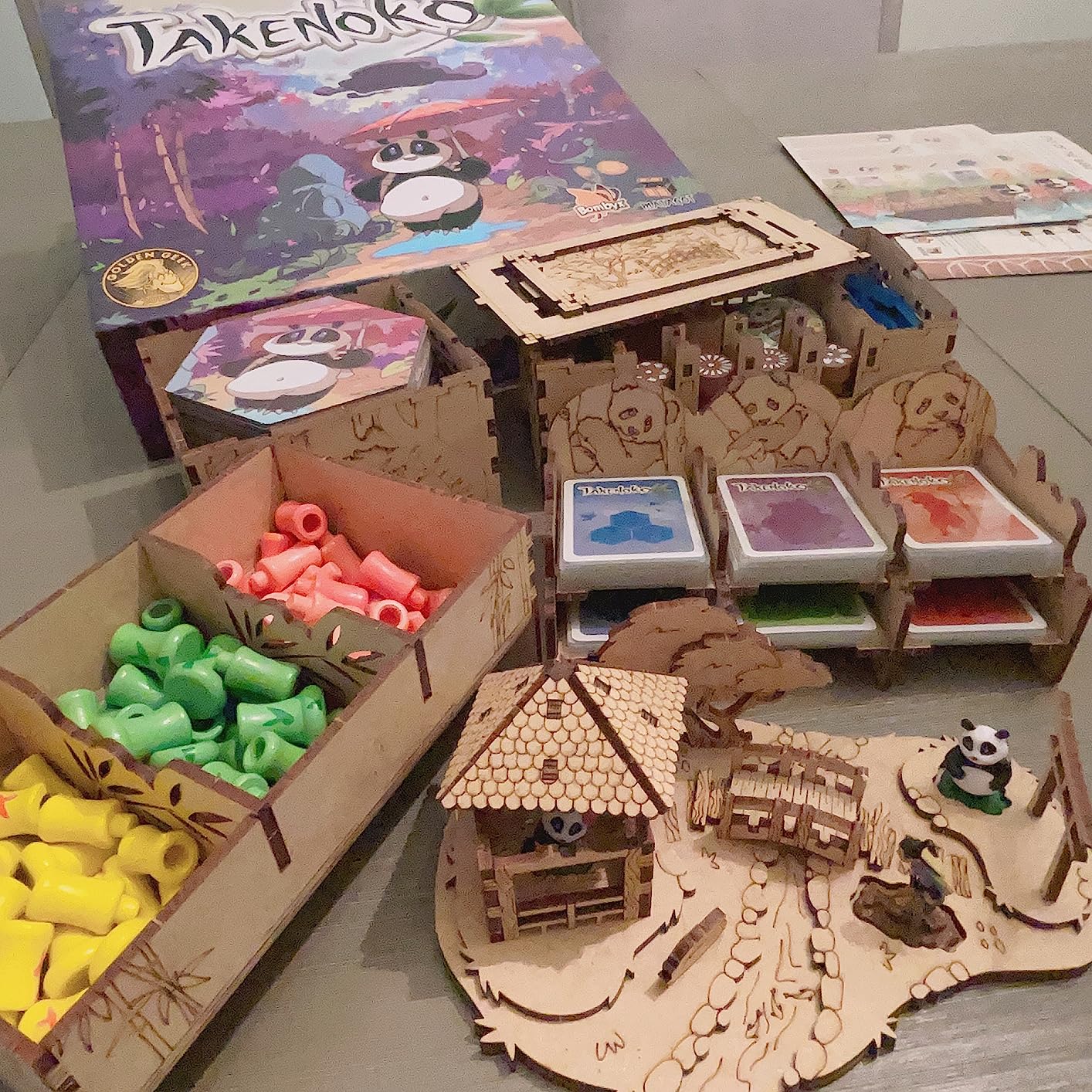 TowerRex Organizer for Takenoko Board Game and Chibis Expansion, Storage Insert, Accessories Upgrade customer photo 2