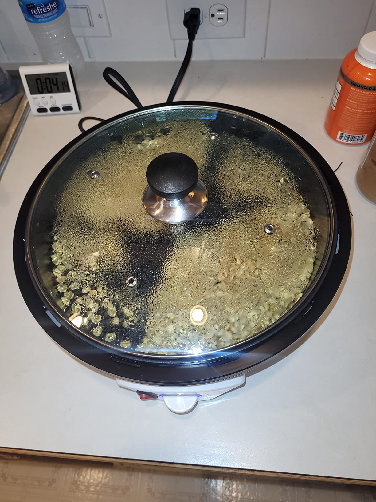 500g Coffee Bean Roaster Household Coffee Roasters Machine with Timer Electric Coffee Beans Roaster 0-240℃ Non-Stick for Cafe Shop Home Use. 110V customer photo 2