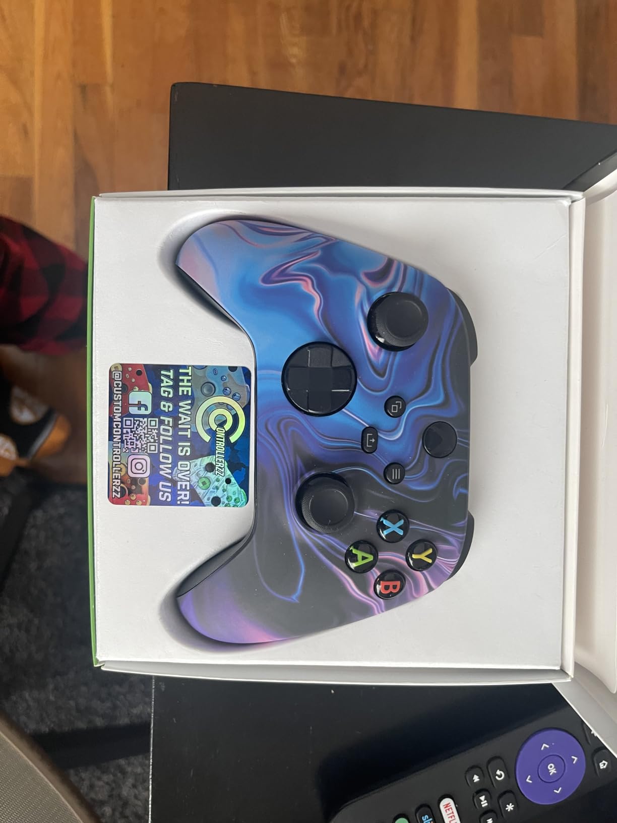 Custom Controllerzz Wireless Controller for Microsoft Xbox Series X/S & Xbox One - Custom Soft Touch Feel - Custom Xbox Series X/S Controller (X/S Wood) customer photo 2